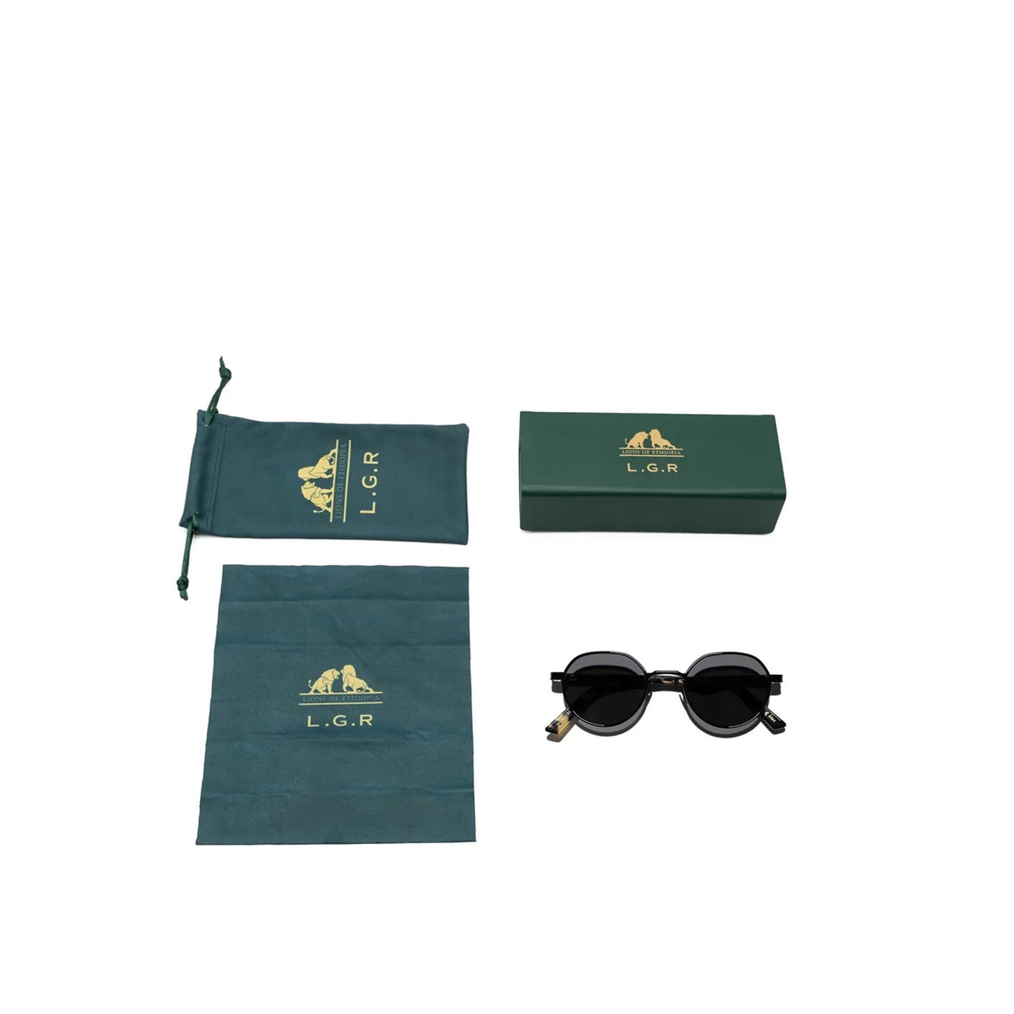 L.G.R. Meknes Black Matt-Havana Tartar