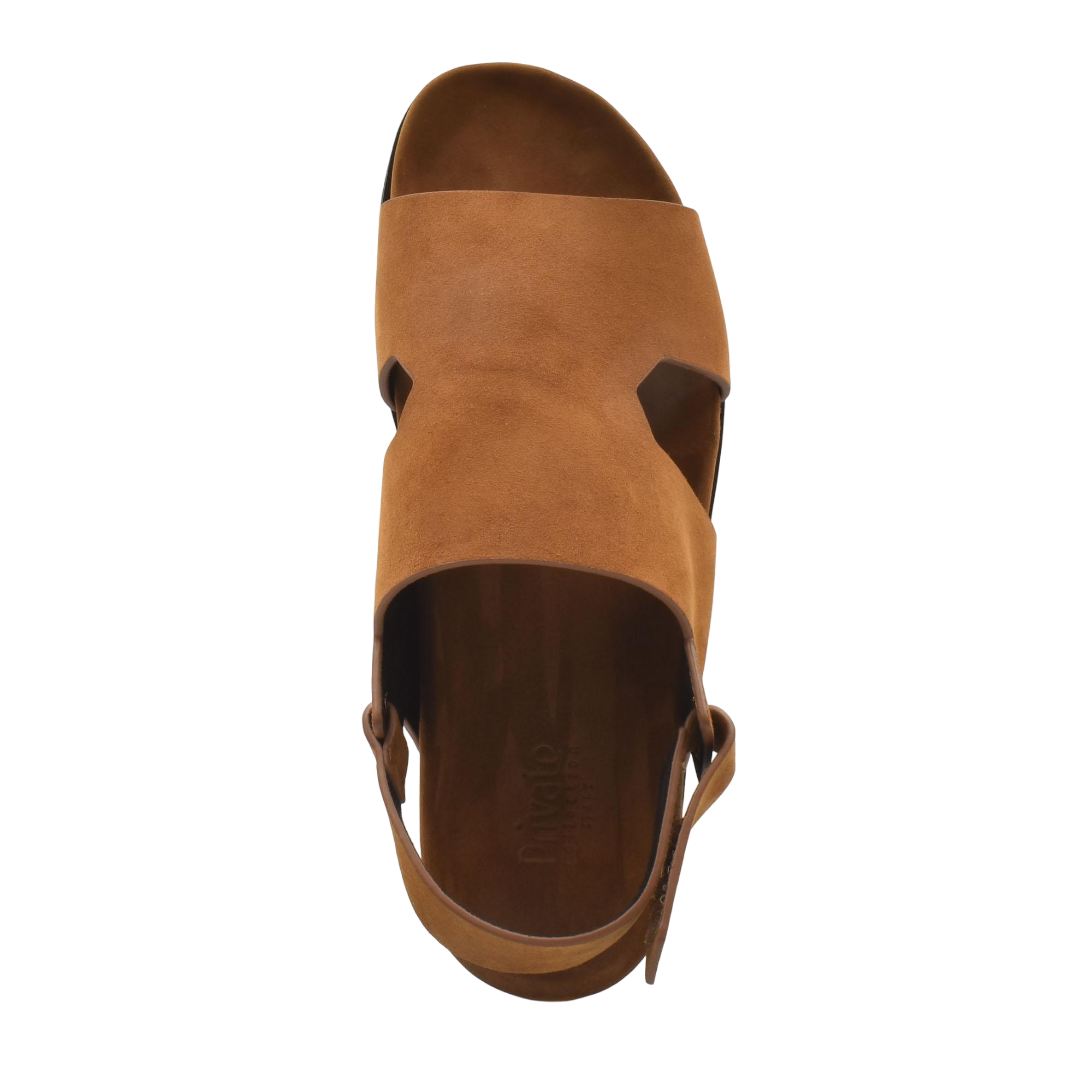 Brown leather Amorti Sangle footwear open-toe sandal with adjustable back strap