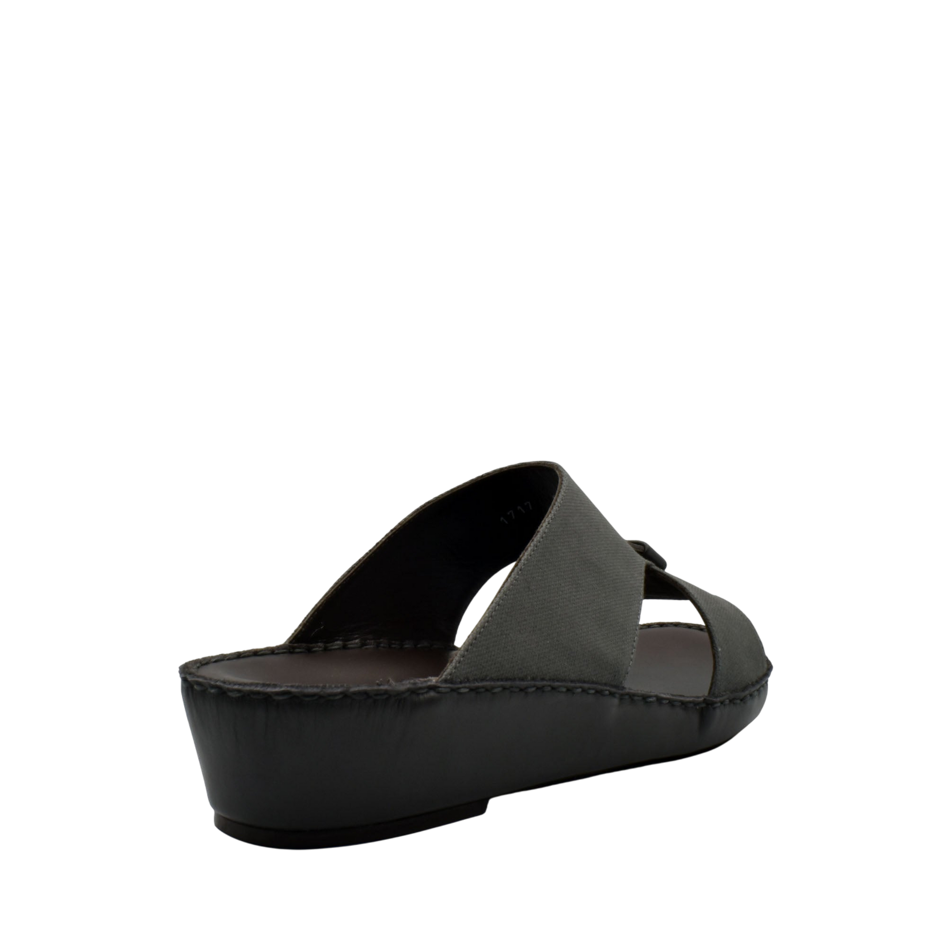 Black casual wedge sandals with open toes and wide straps for comfortable everyday wear