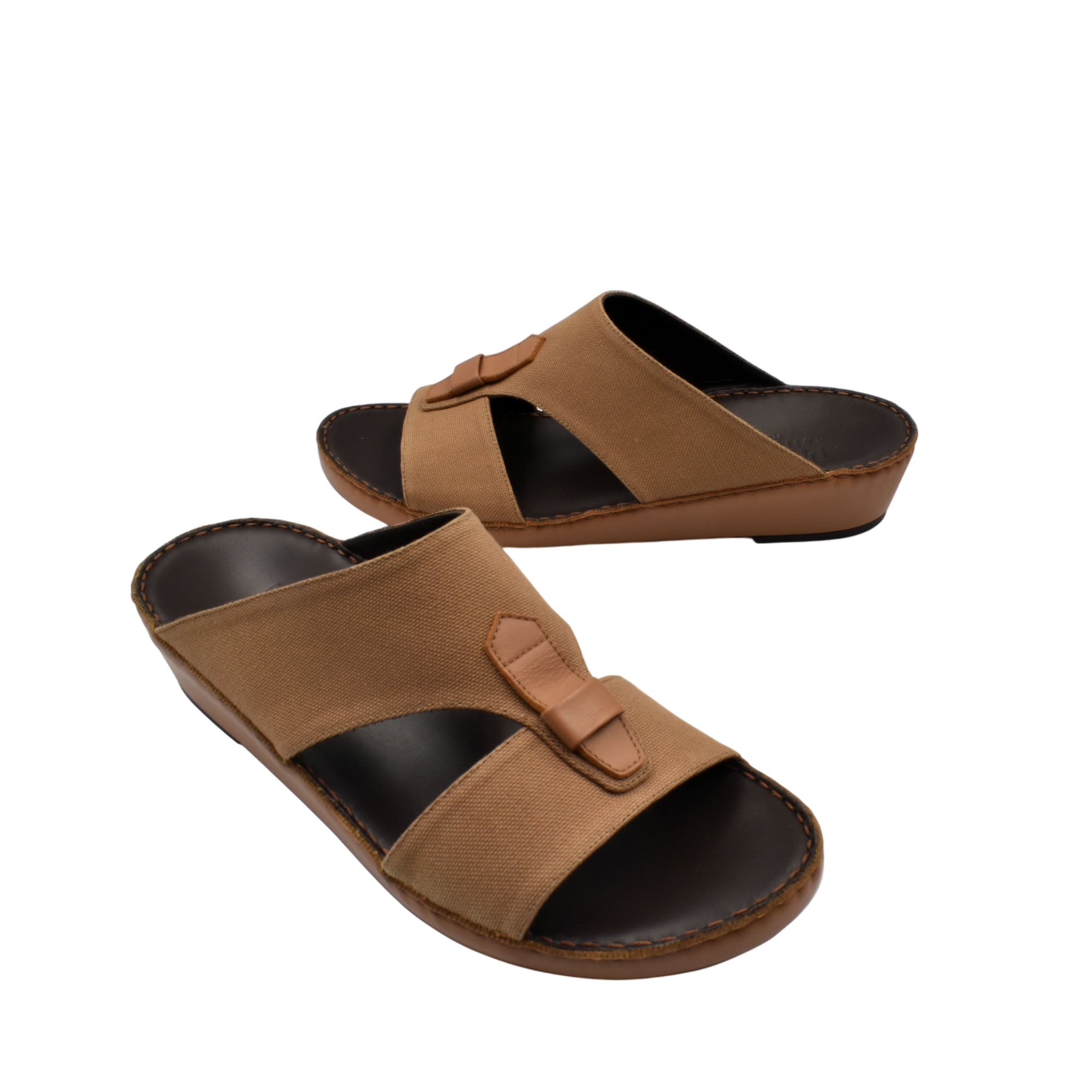 Brown casual wedge sandals with open toe and adjustable strap for everyday comfort