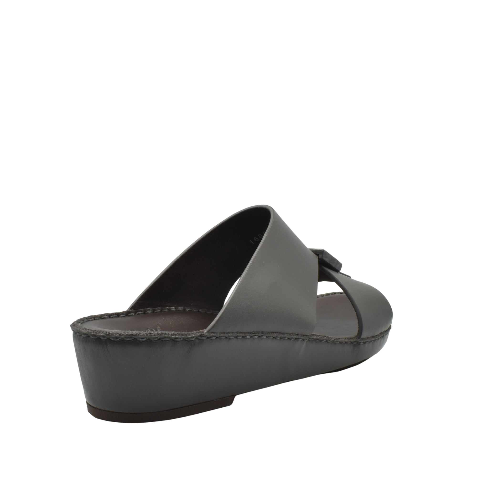 Gray Cerchio buckle sandals with wedge sole and open toe design from Private collection