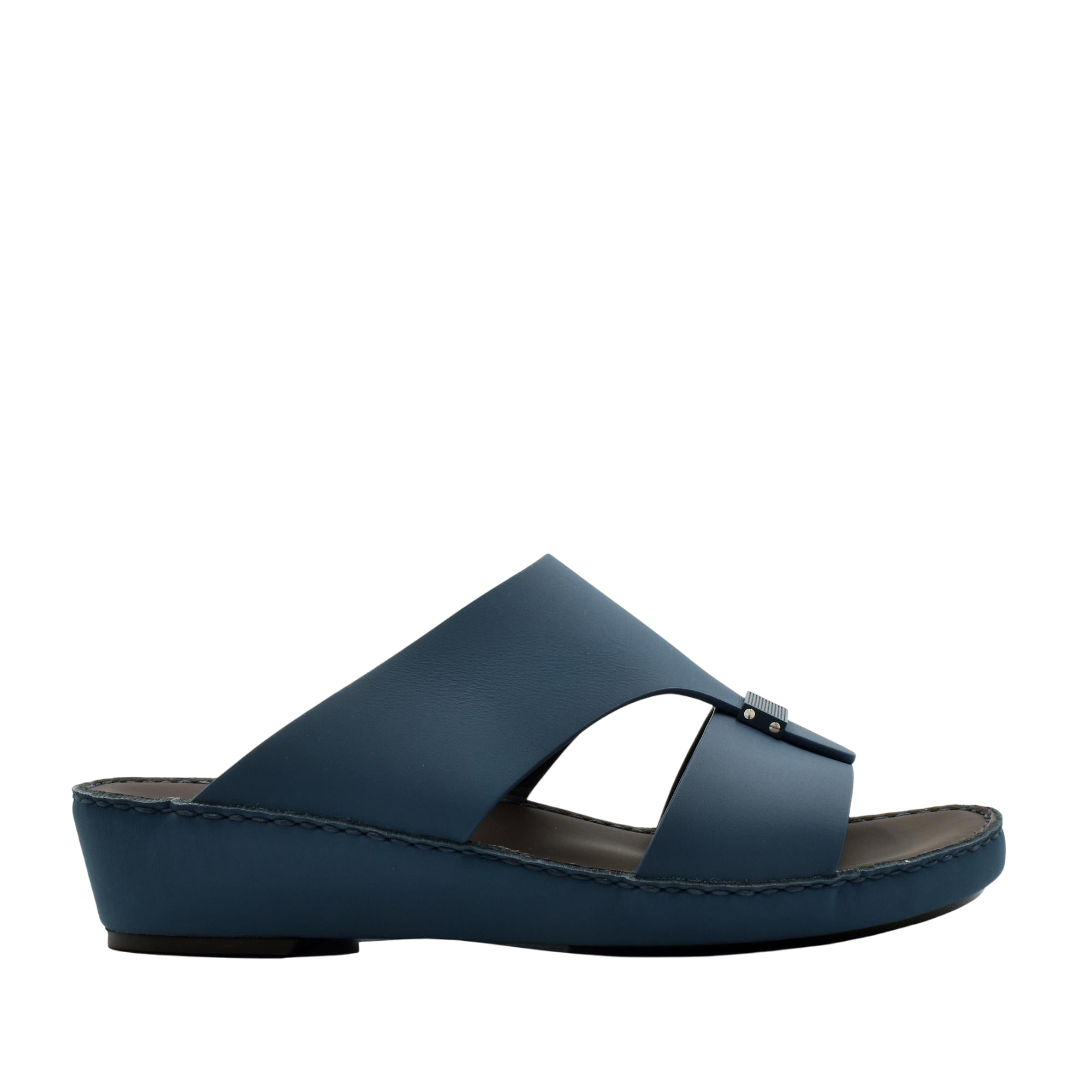Blue Cerchio Gomato sandals with open toe and cushioned sole from Private collection