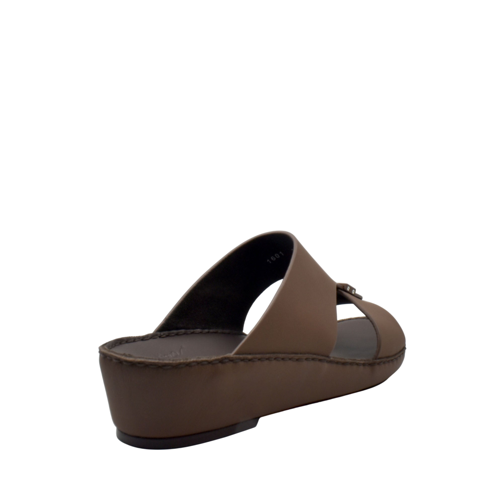 Brown Cerchio Gomato sandals with cushioned sole and wide strap from Private Collection