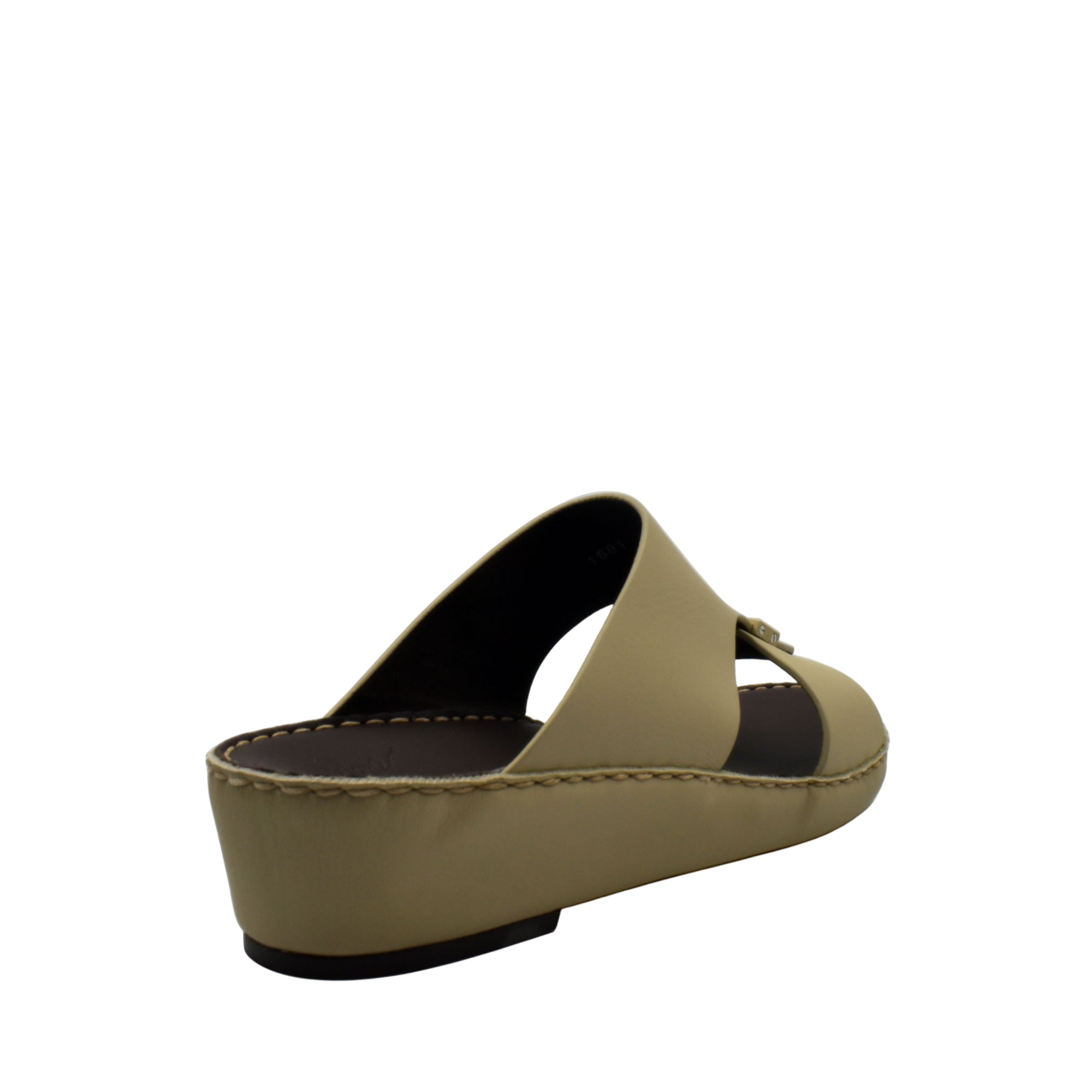 Beige Cerchio Gomato sandals with wedge sole and open toe design from Private collection
