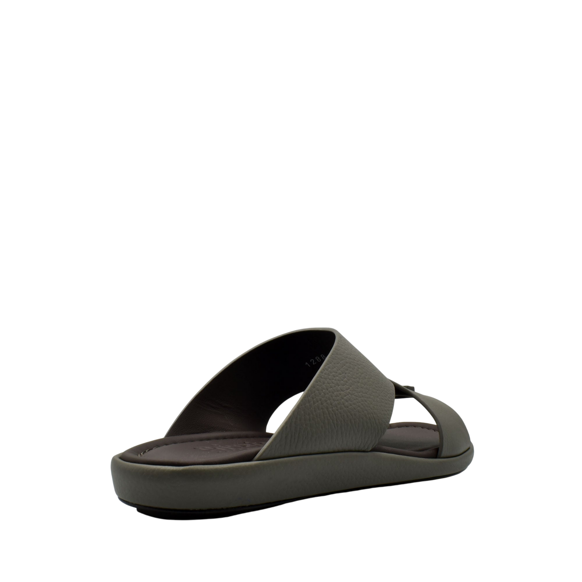 Comfortable stylish slides in dark gray with a cushioned sole from Private Collection
