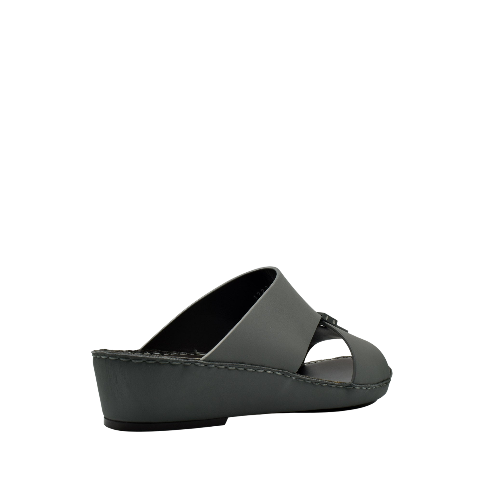 Black wedge slides from Private Collection featuring comfortable sole Esagono Gomato shoes
