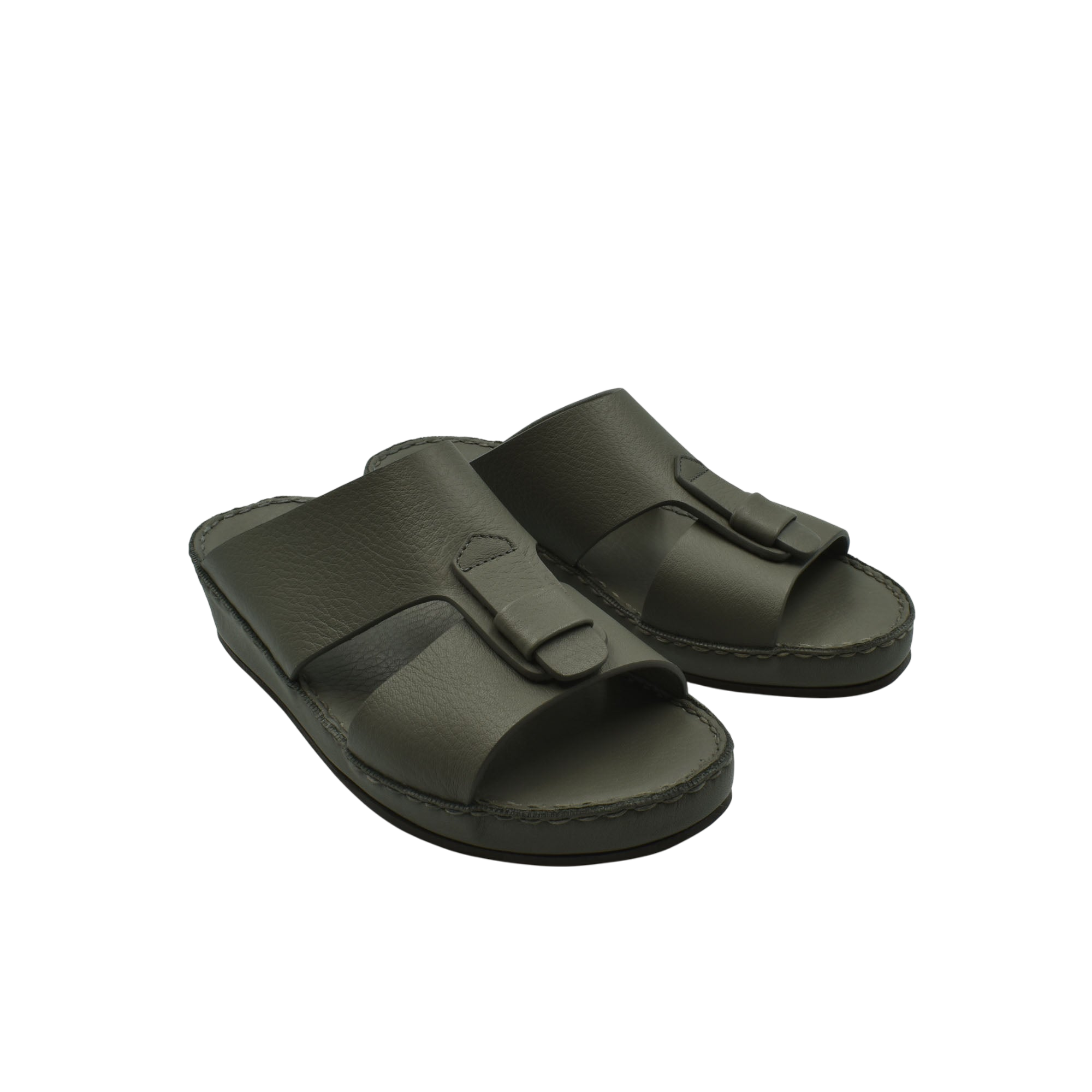 High-quality kids sandals in dark green with adjustable straps and comfortable cushioned sole