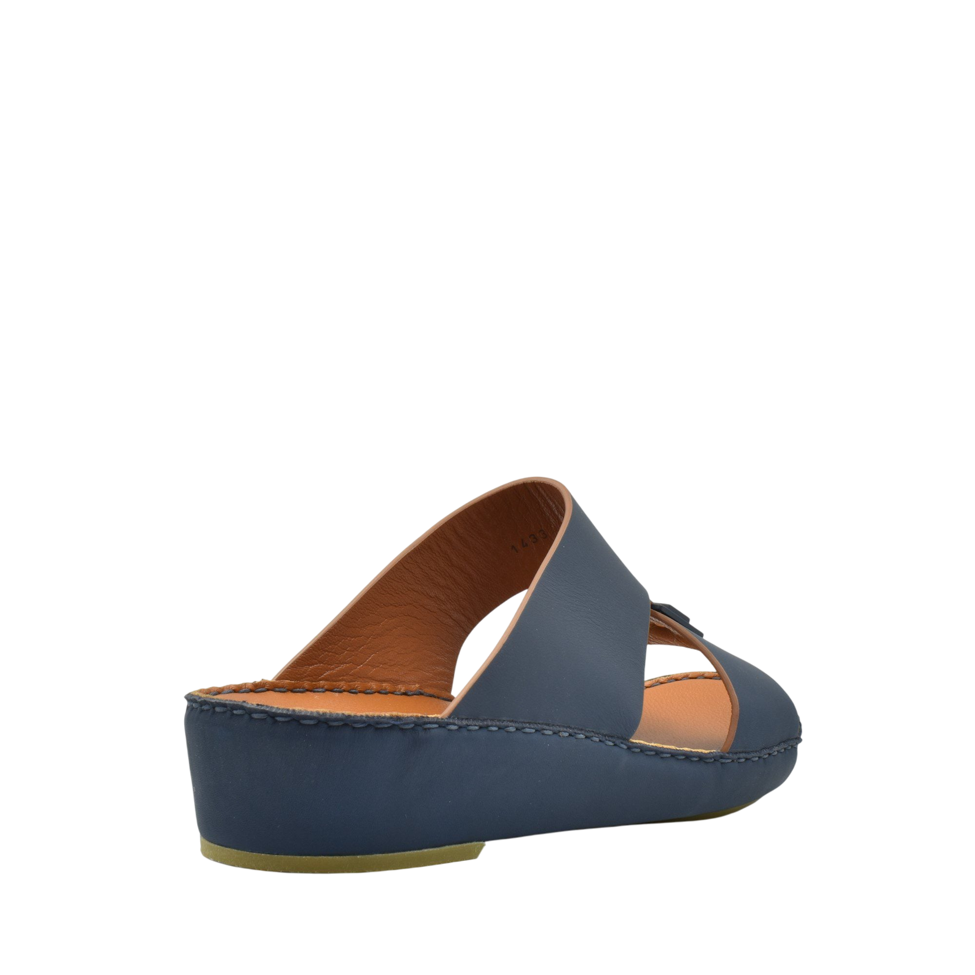 Blue Manetta Rubbercalf sandals with cushioned sole and open toe design for casual wear