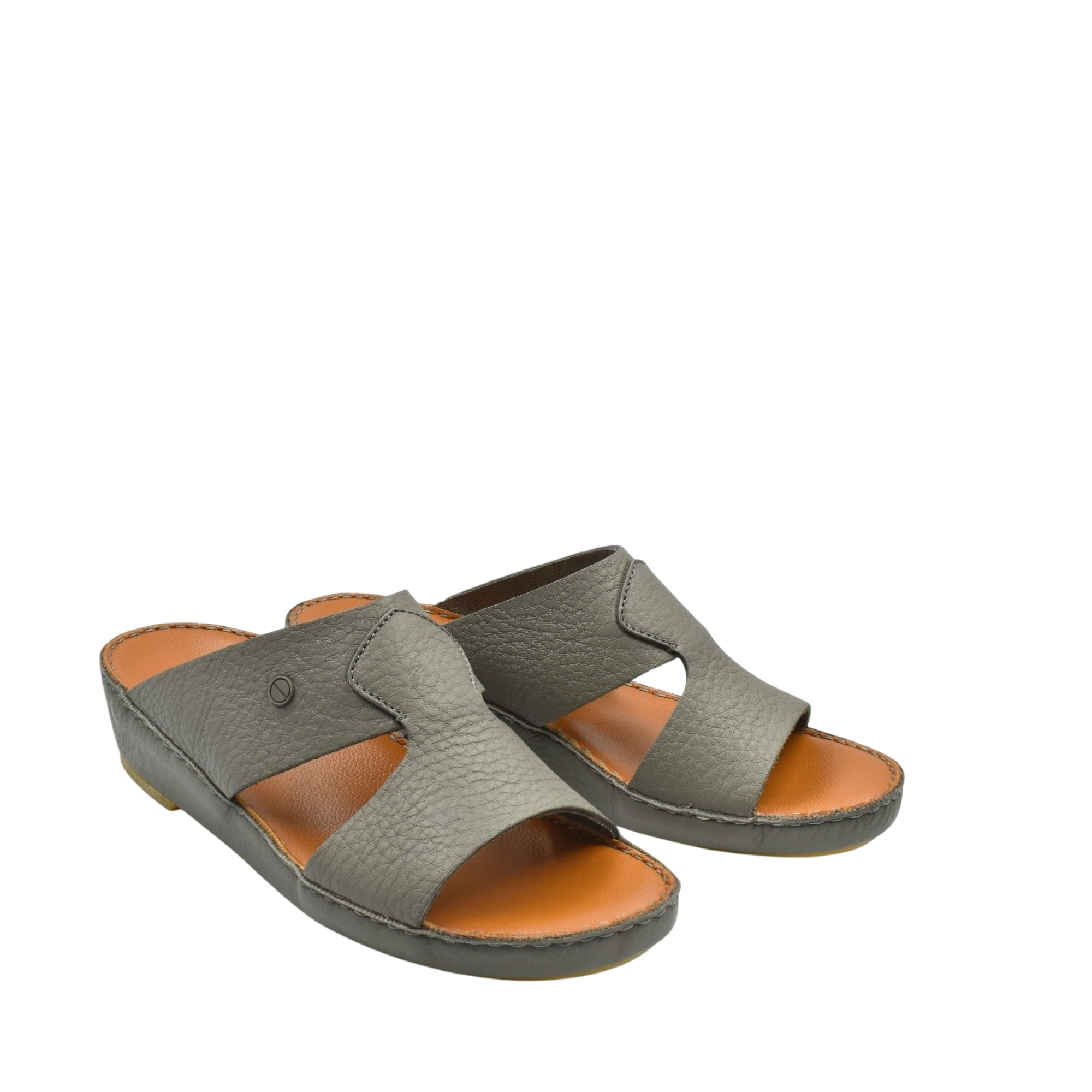 Gray Peninsula Nouvo Deercalf sandals with open toe and comfortable leather footbed