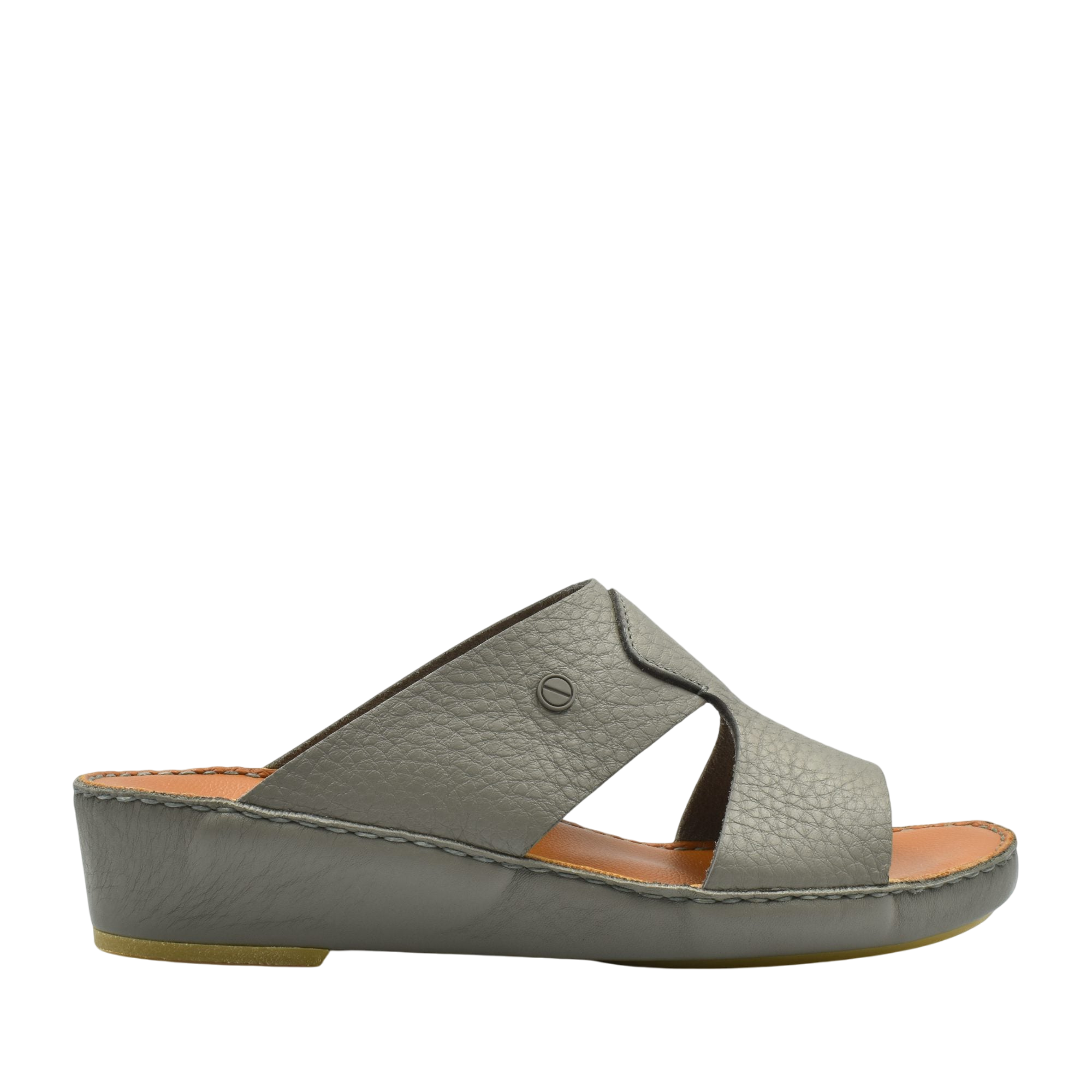 Gray Peninsula Nouvo Deercalf sandals with open toe and cushioned sole from Private collection