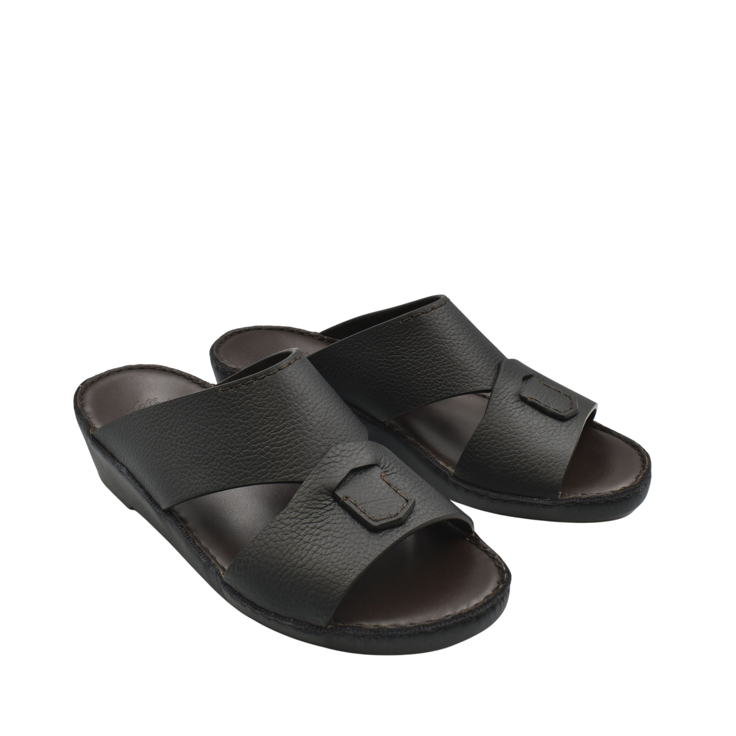 Black Piega Nuovo sandals with textured straps and cushioned sole for comfortable wear