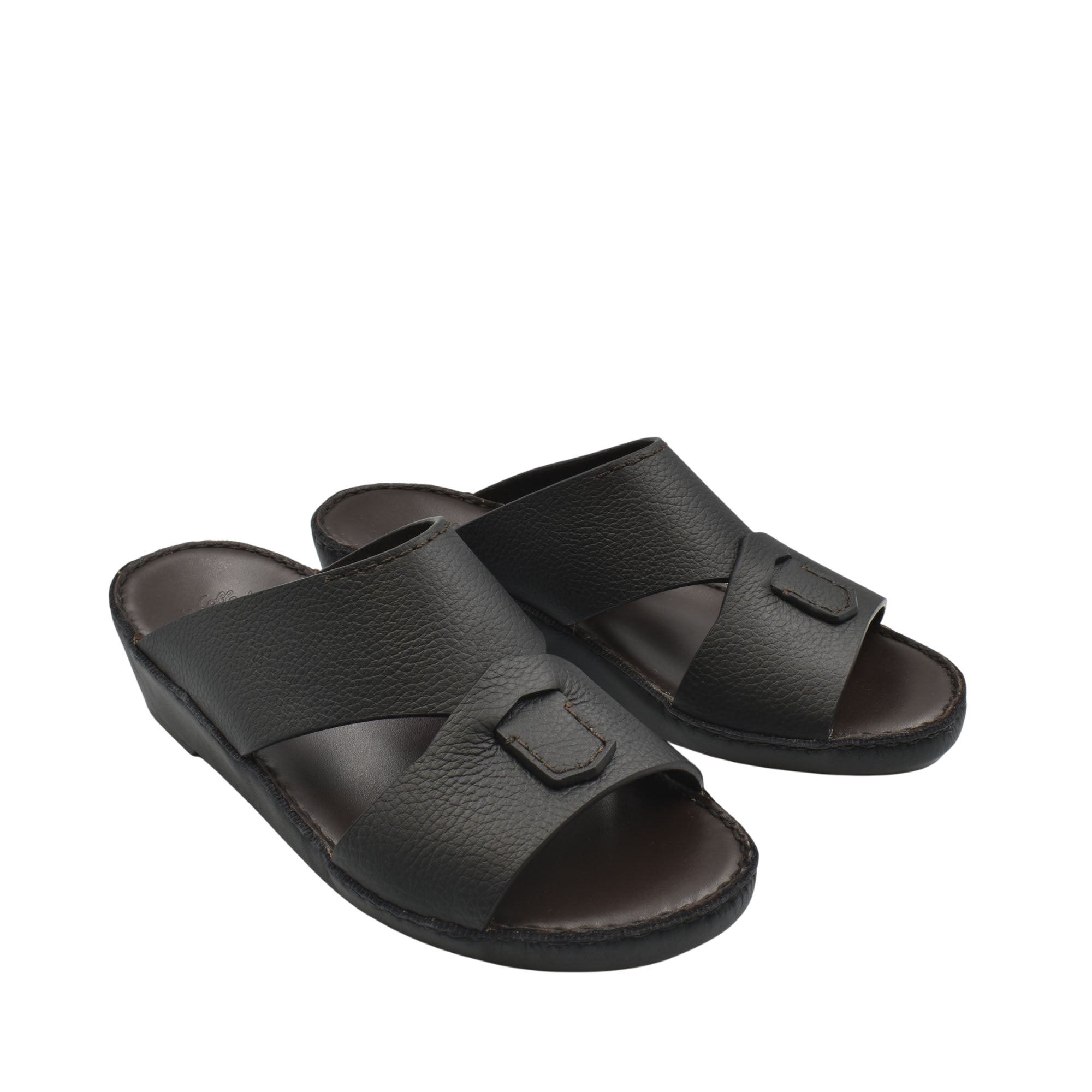 Black Piega Nuovo sandals with textured straps and cushioned sole for comfortable wear