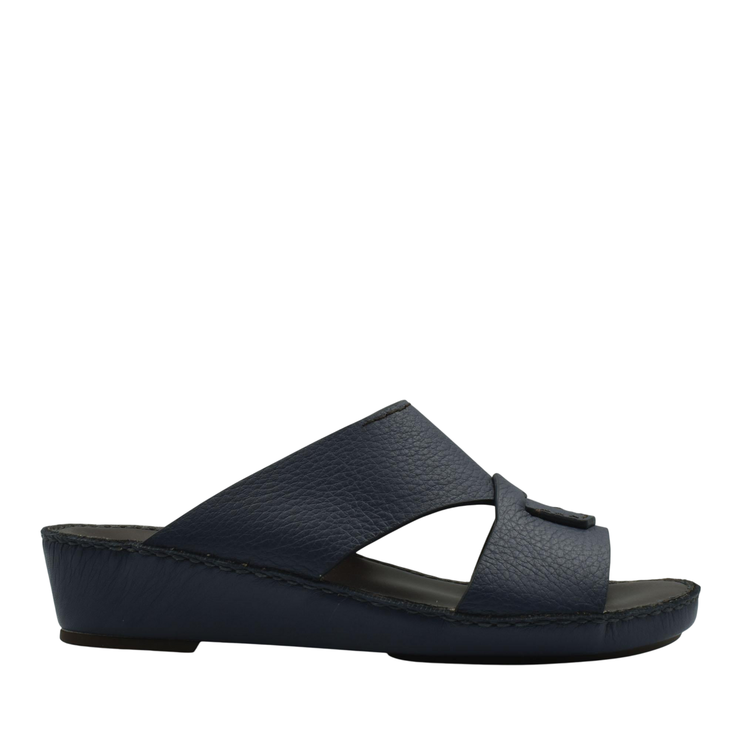 Black Piega Nuovo sandals with wide crisscross straps and low wedge sole from Private collection