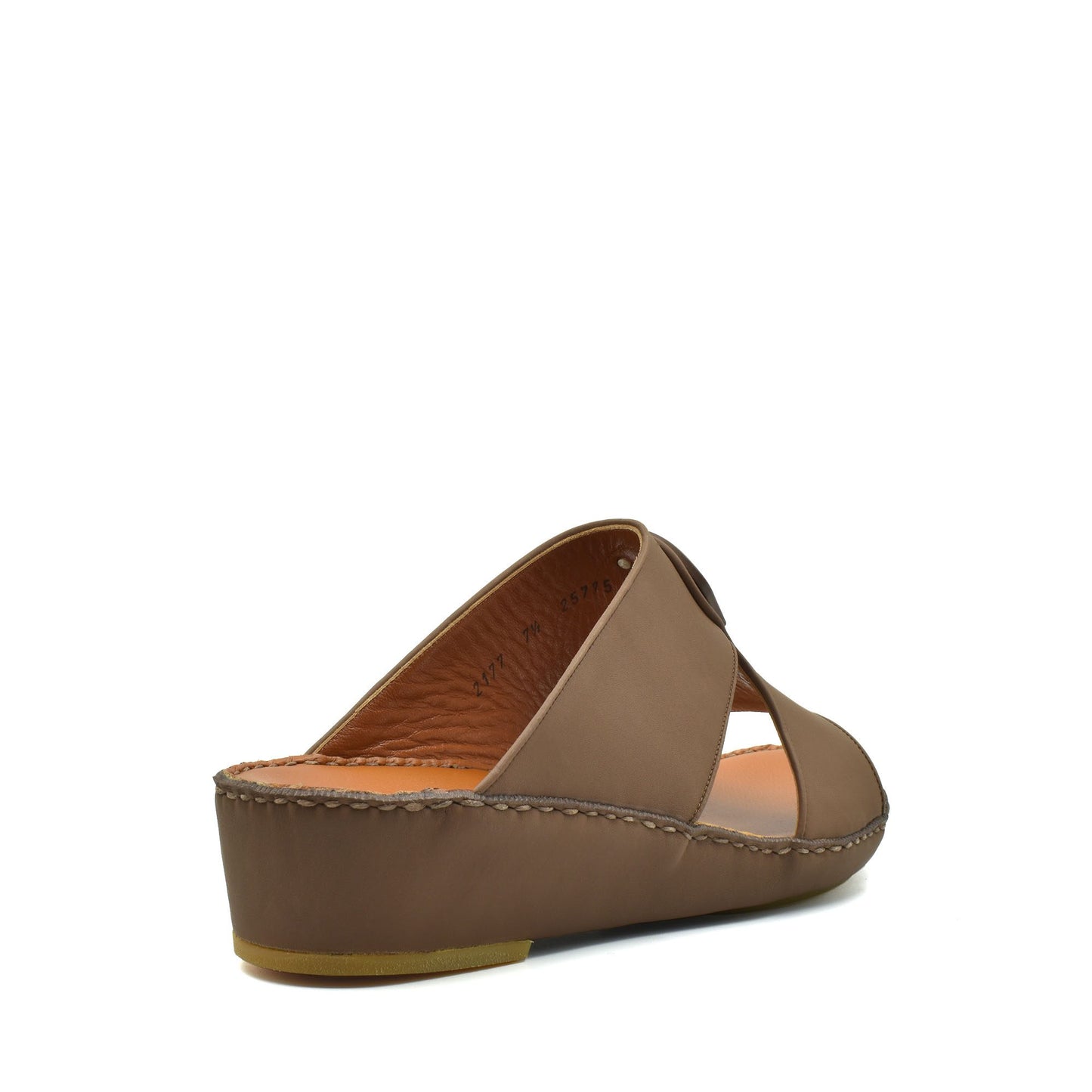 Brown Peninsula Taglio sandals with cushioned wedge heel and open toe design