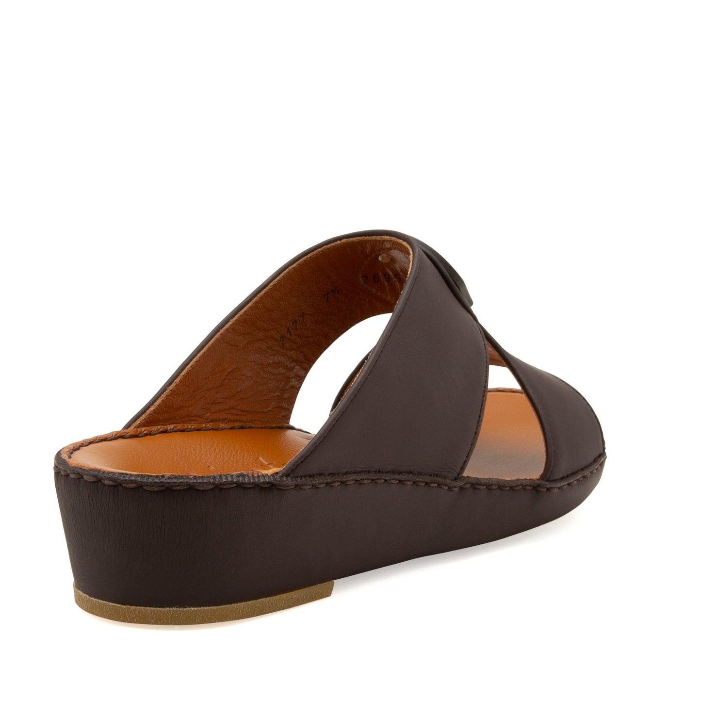 Brown Peninsula Taglio sandals with leather upper and cushioned sole for comfortable wear