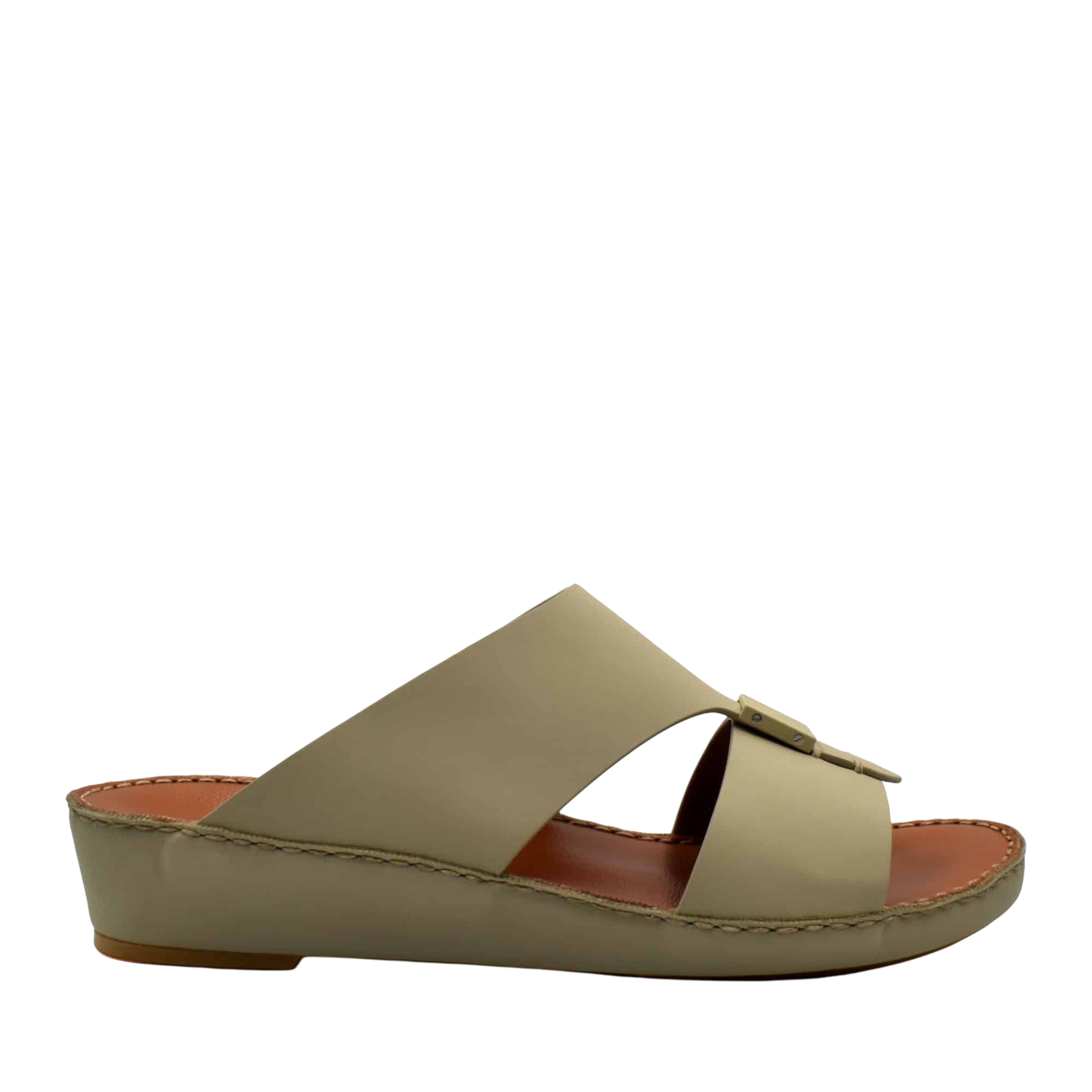 Beige Quadratura Gomato sandals with open toe design and comfortable wedge sole