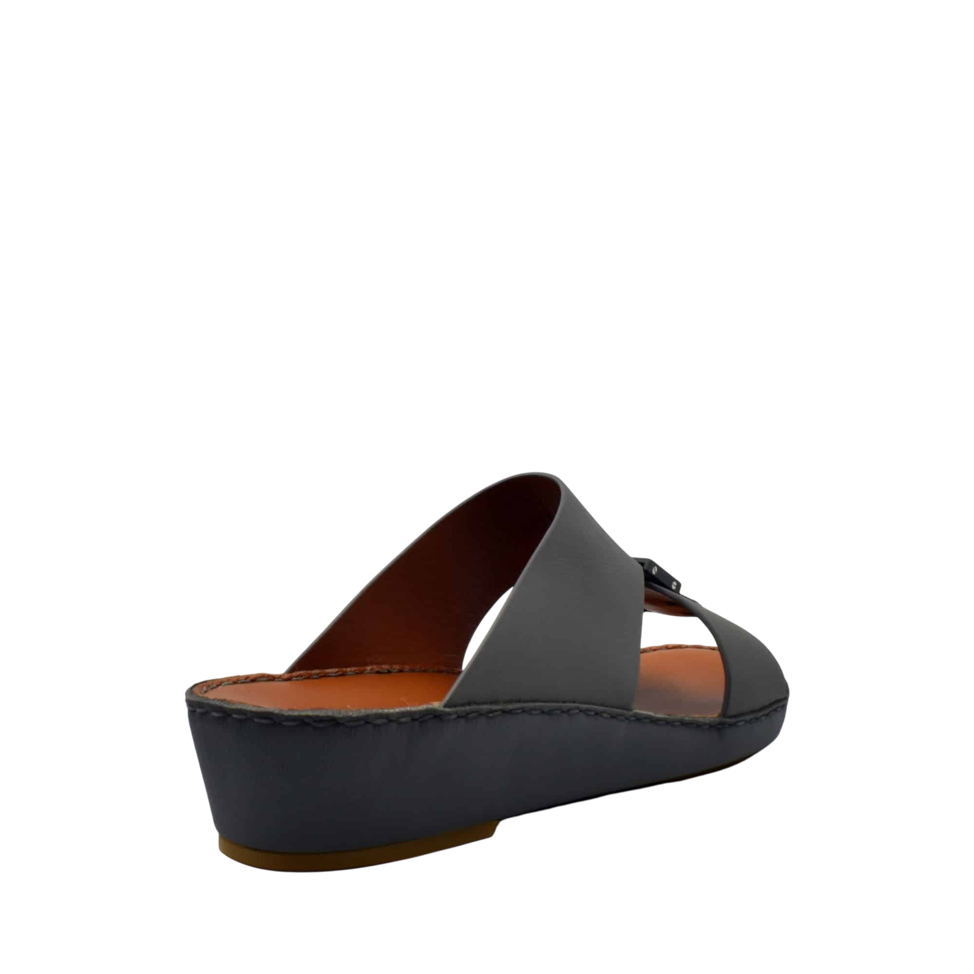 Black Quadratura Gomato sandals with wedge heel and wide leather straps from Private collection