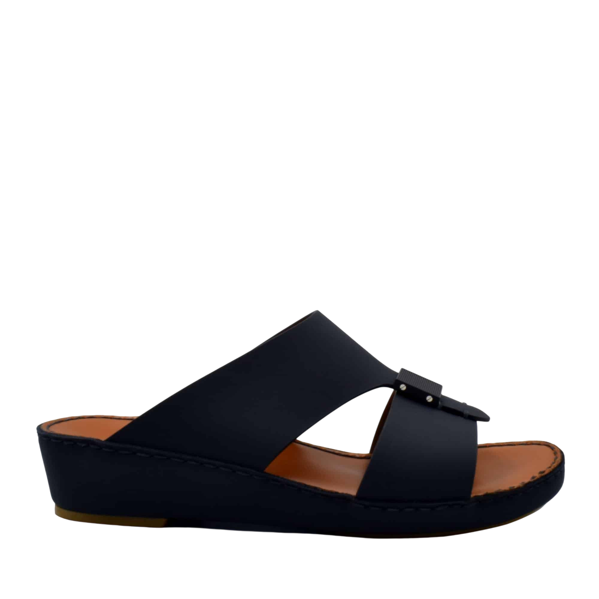 Black Quadratura Gomato sandals with cushioned footbed and adjustable strap from Private collection