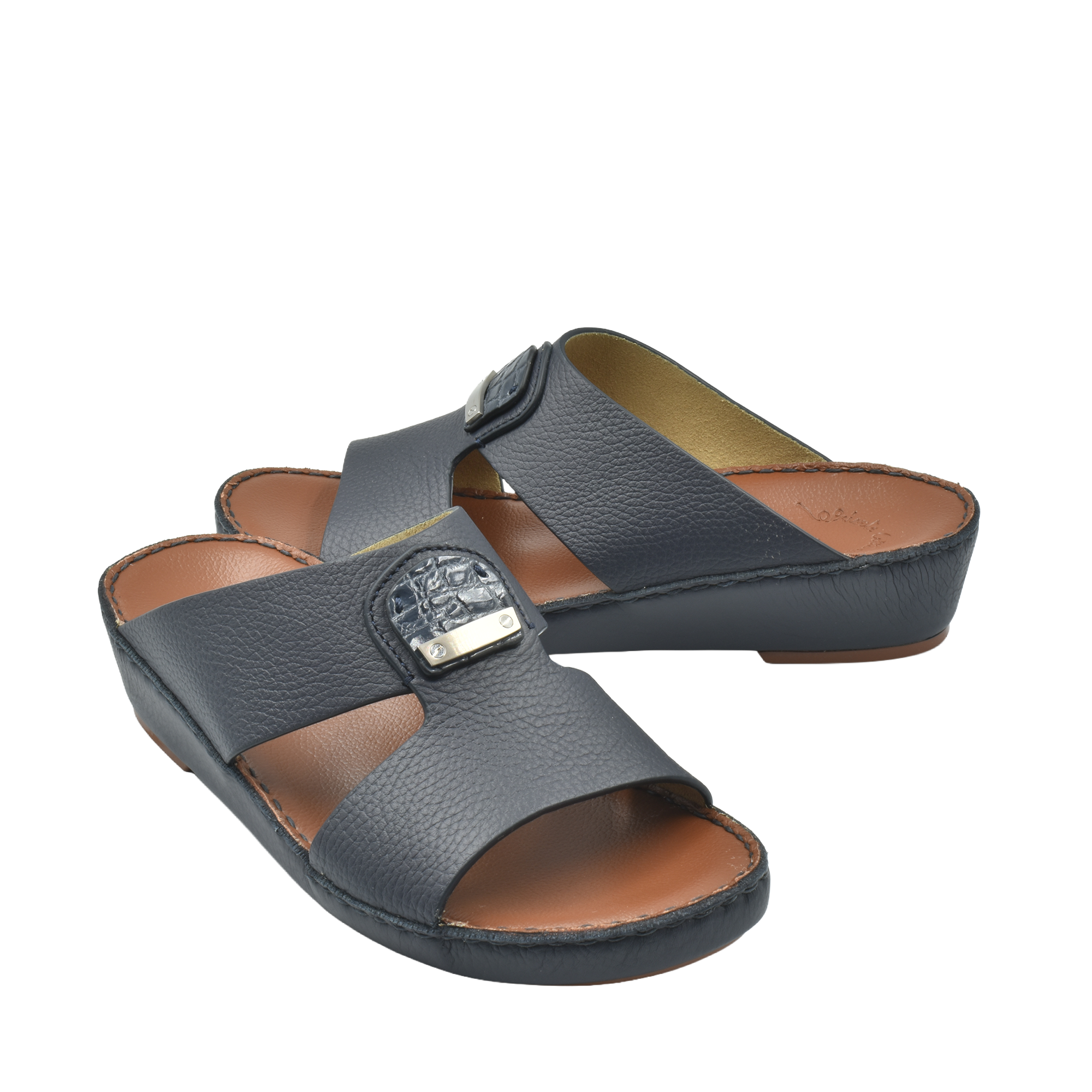 Peninsula Marca Deercalf Croco Buckle