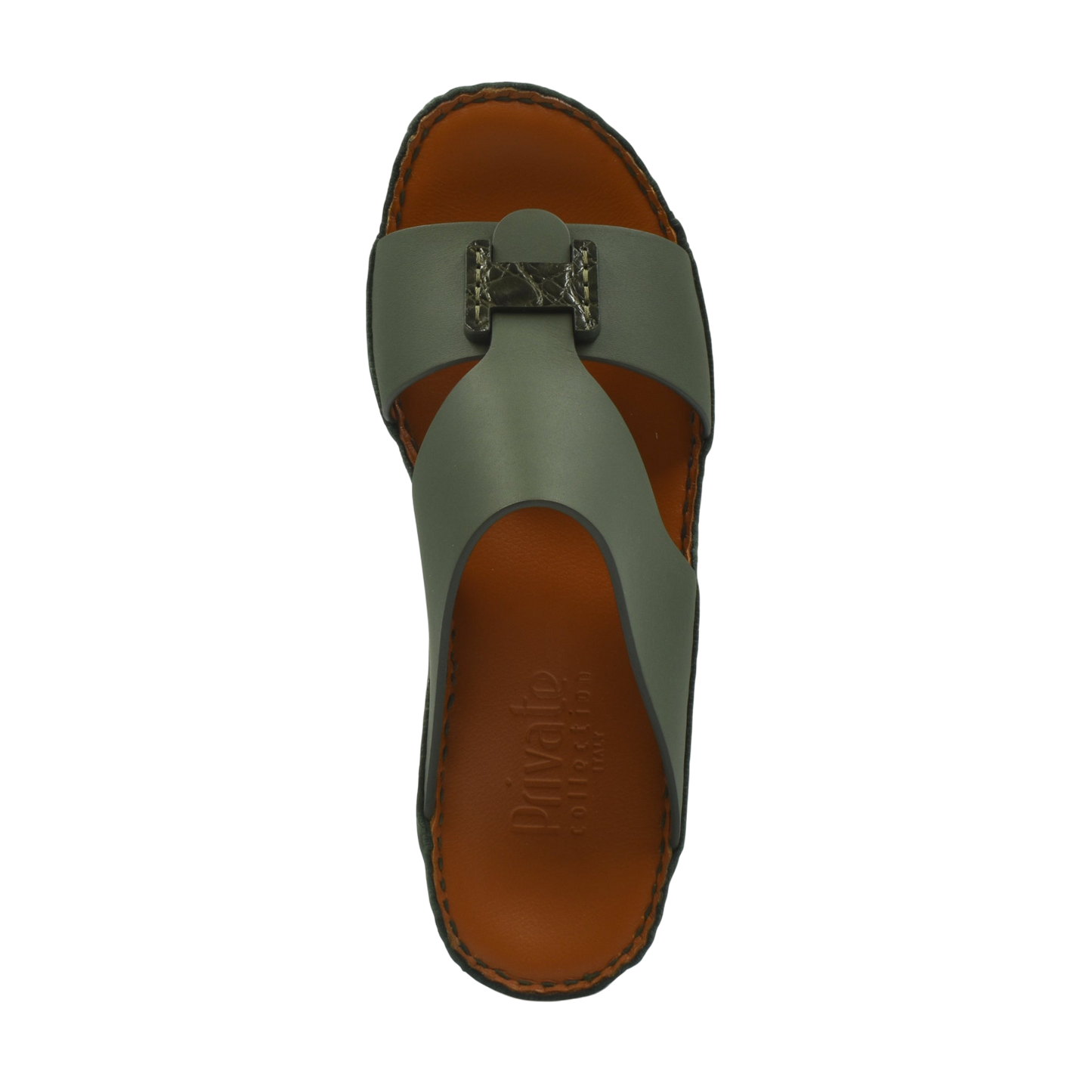 Mandrino Rubbercalf Croco Buckle