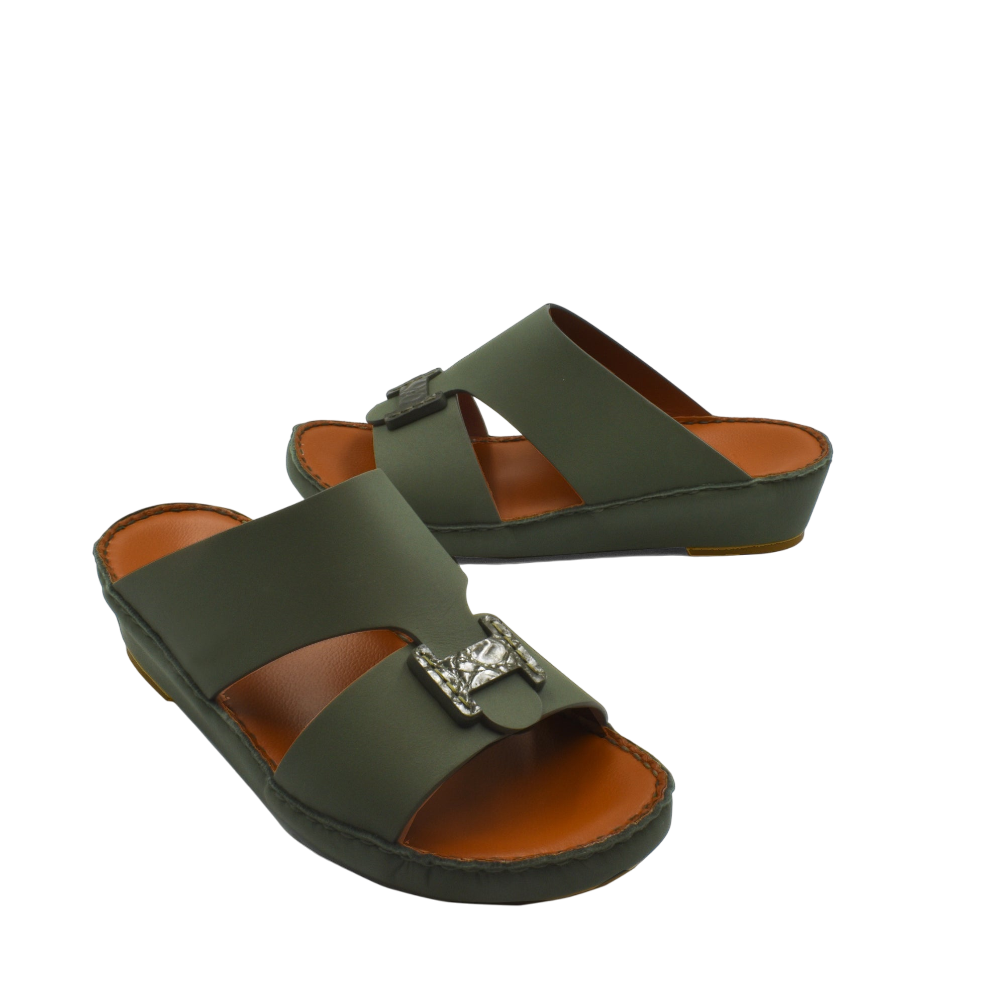 Mandrino Rubbercalf Croco Buckle