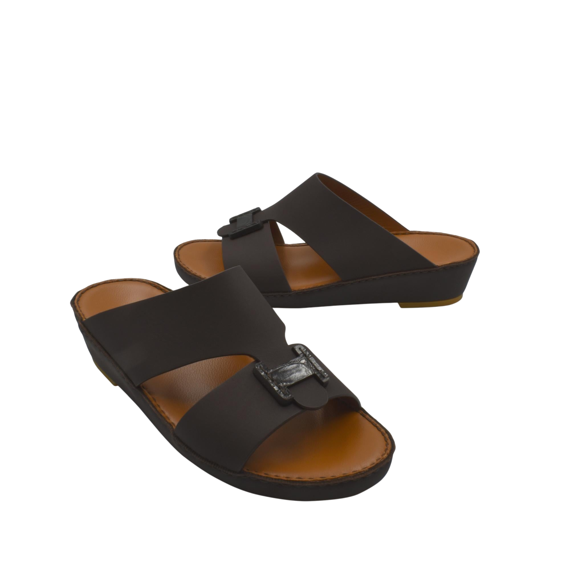 Mandrino Rubbercalf Croco Buckle