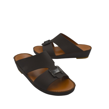 Mandrino Rubbercalf Croco Buckle