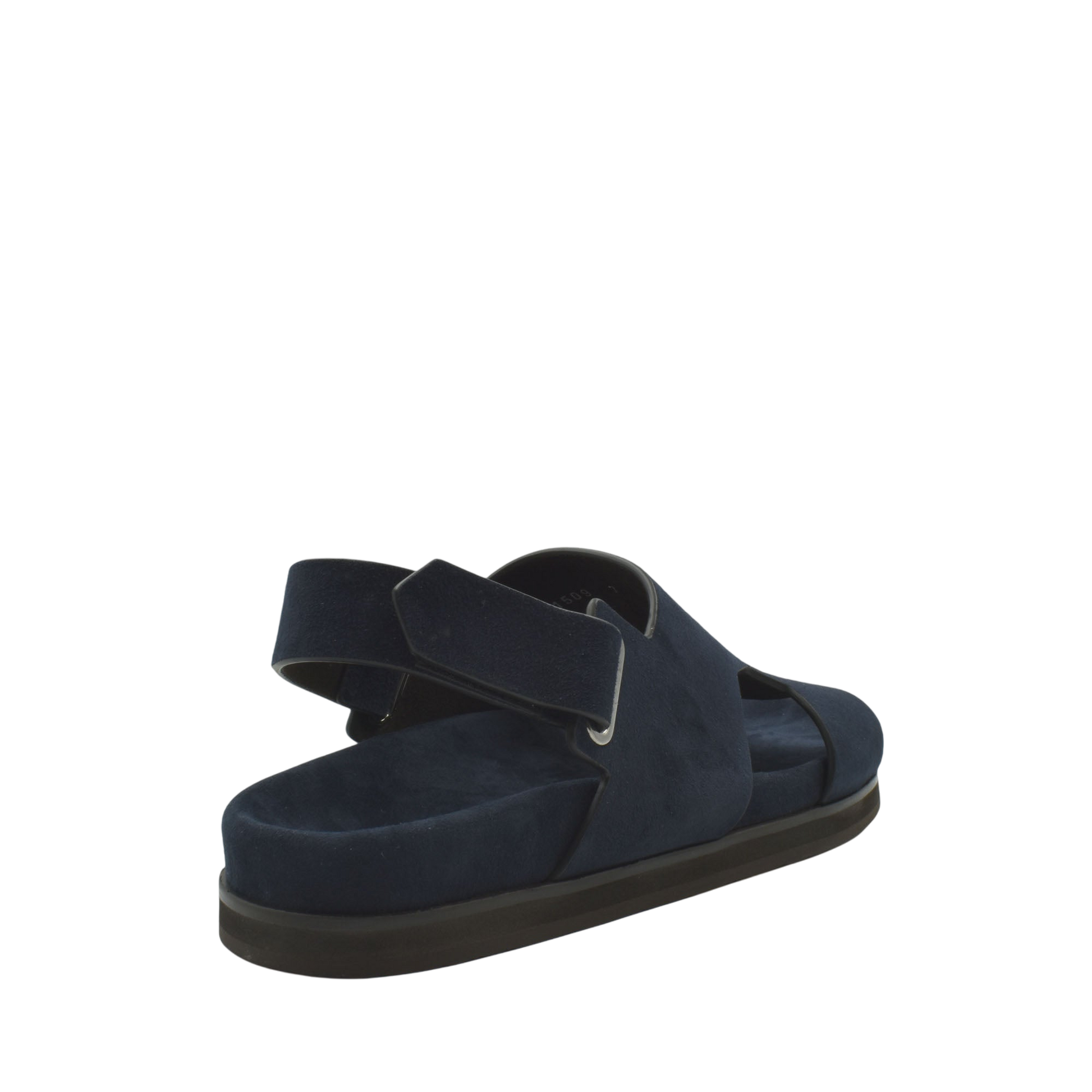 Navy blue Amorti Sangle footwear sandal with adjustable strap and cushioned sole for comfort