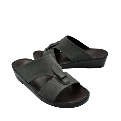 Black casual wedge sandals with open toe and adjustable strap for comfortable everyday wear