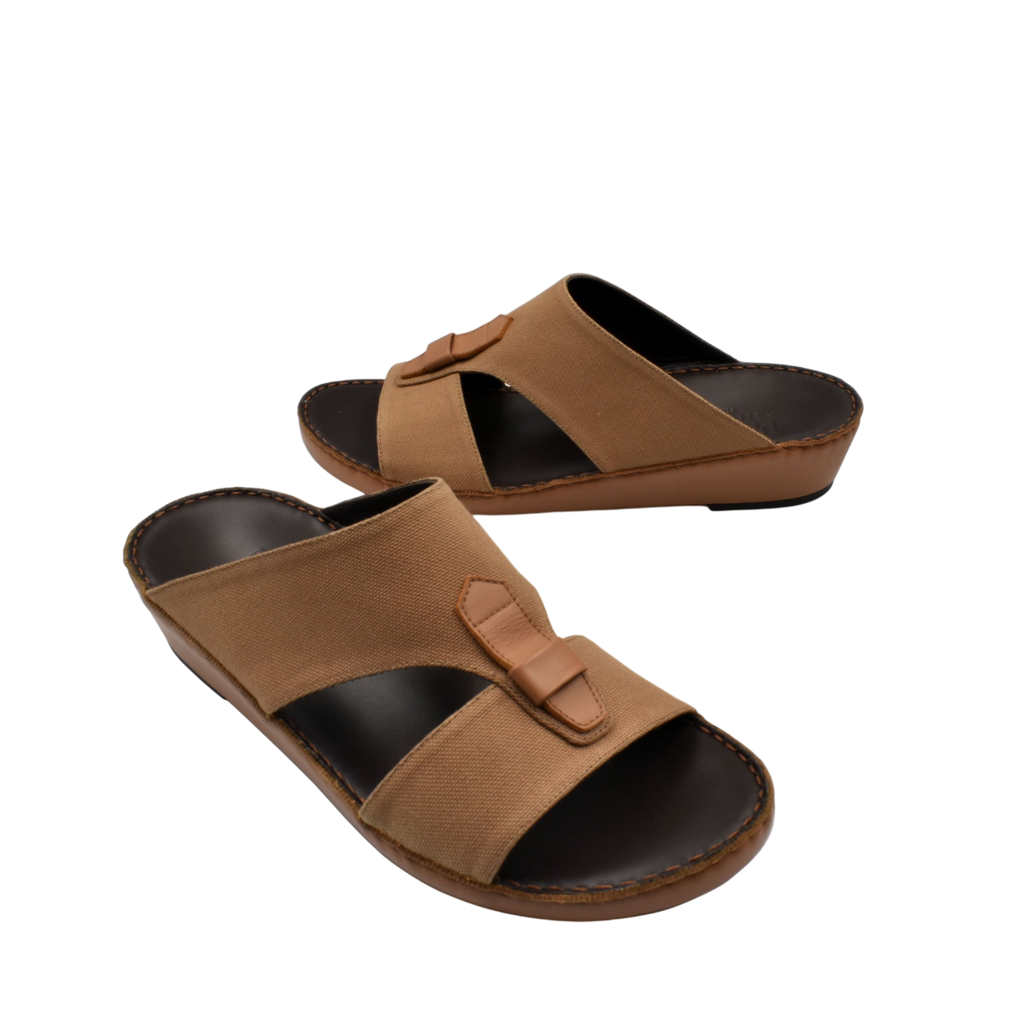 Brown casual wedge sandals with open toe and adjustable strap for everyday comfort