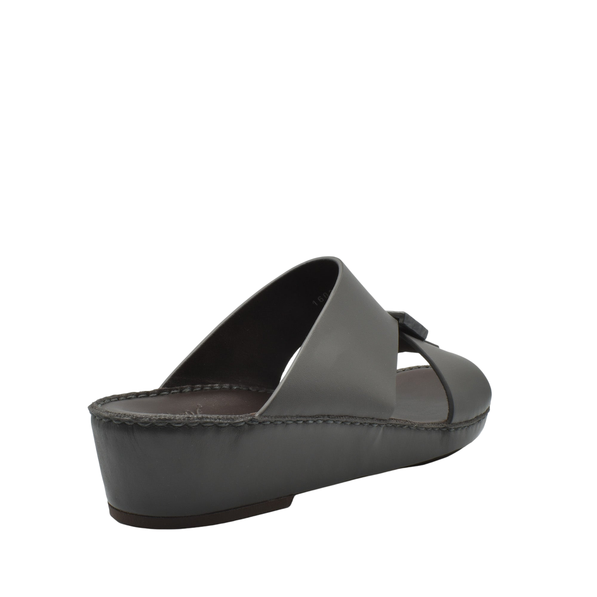Gray Cerchio buckle sandals with wedge sole and open toe design from Private collection