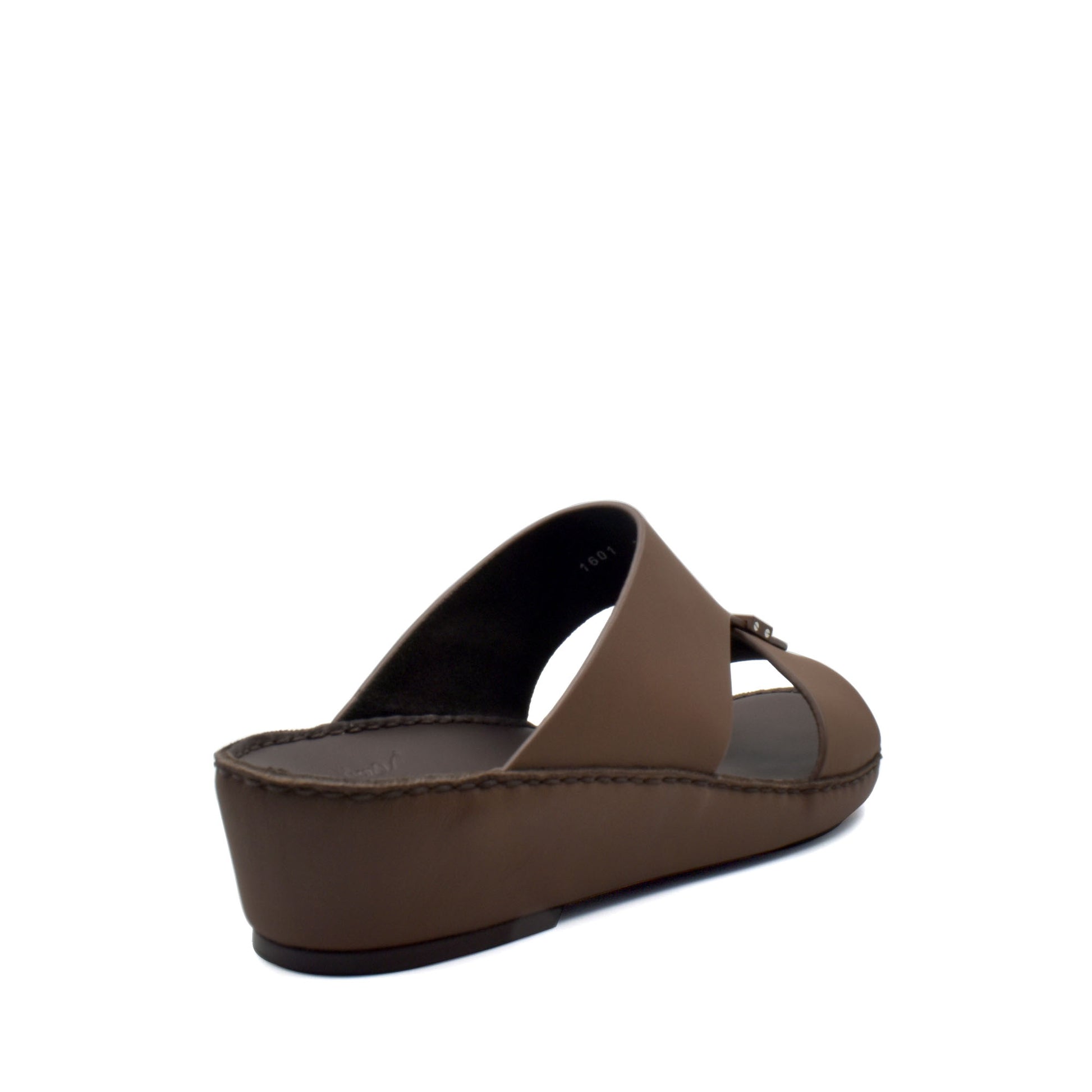 Brown Cerchio Gomato sandals with cushioned sole and wide strap from Private Collection
