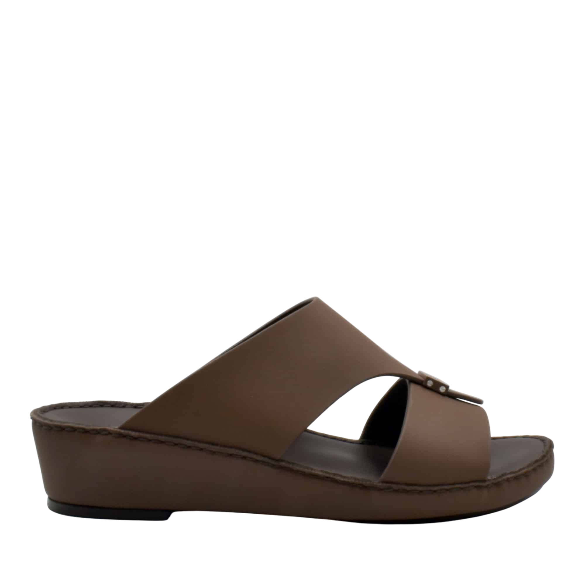 Brown Cerchio Gomato sandals with wedge sole and cross strap design from Private collection