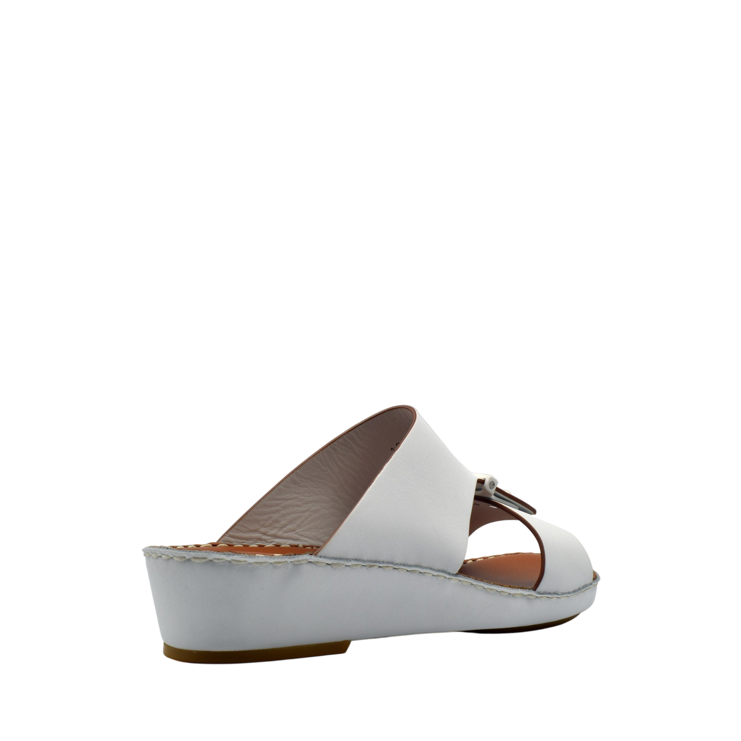 White Cinghia Sacoche sandals from Private Collection with open toe and wedge sole