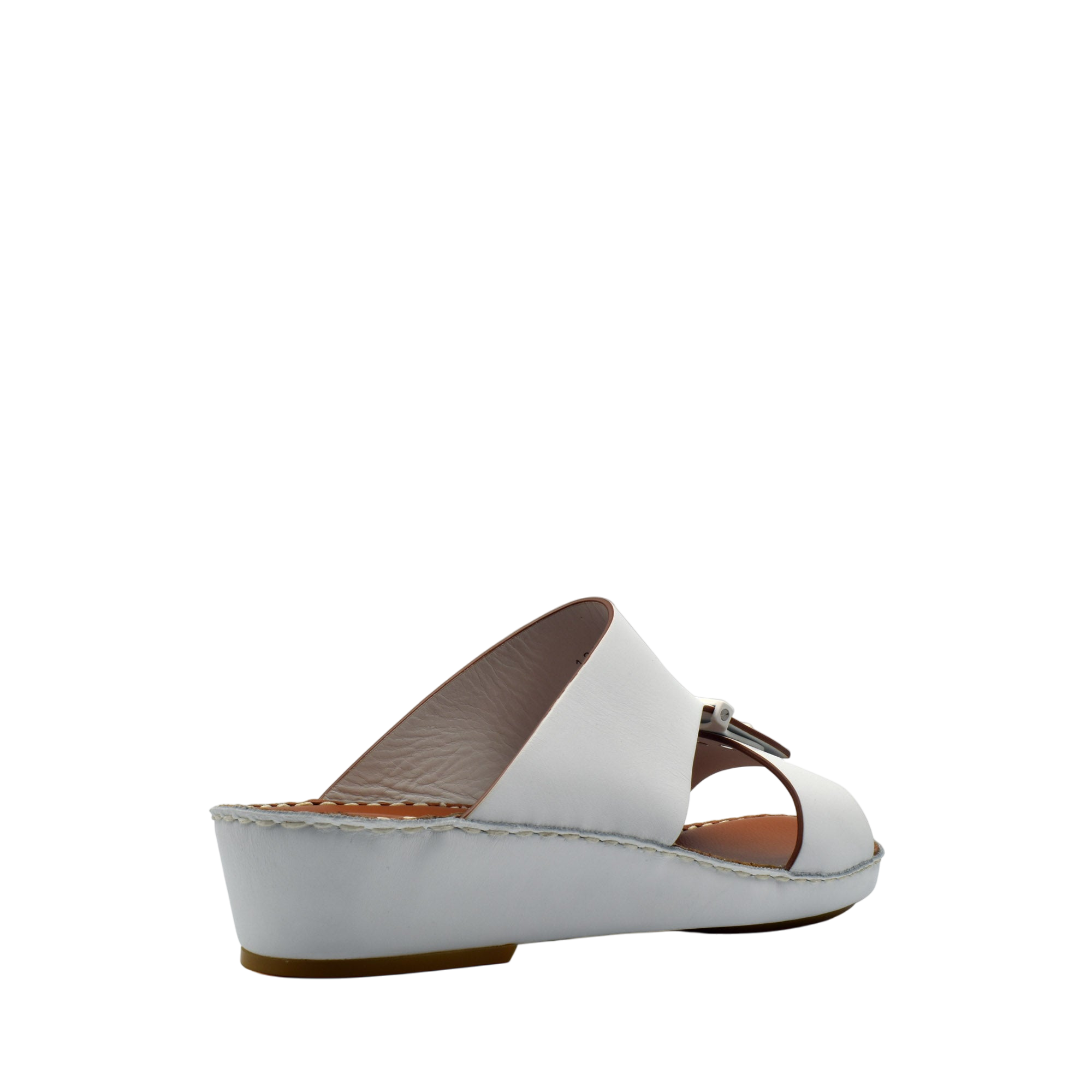 White Cinghia Sacoche sandals from Private Collection with open toe and wedge sole