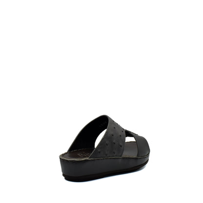Black comfortable kids sandals with cushioned sole and adjustable straps for everyday wear
