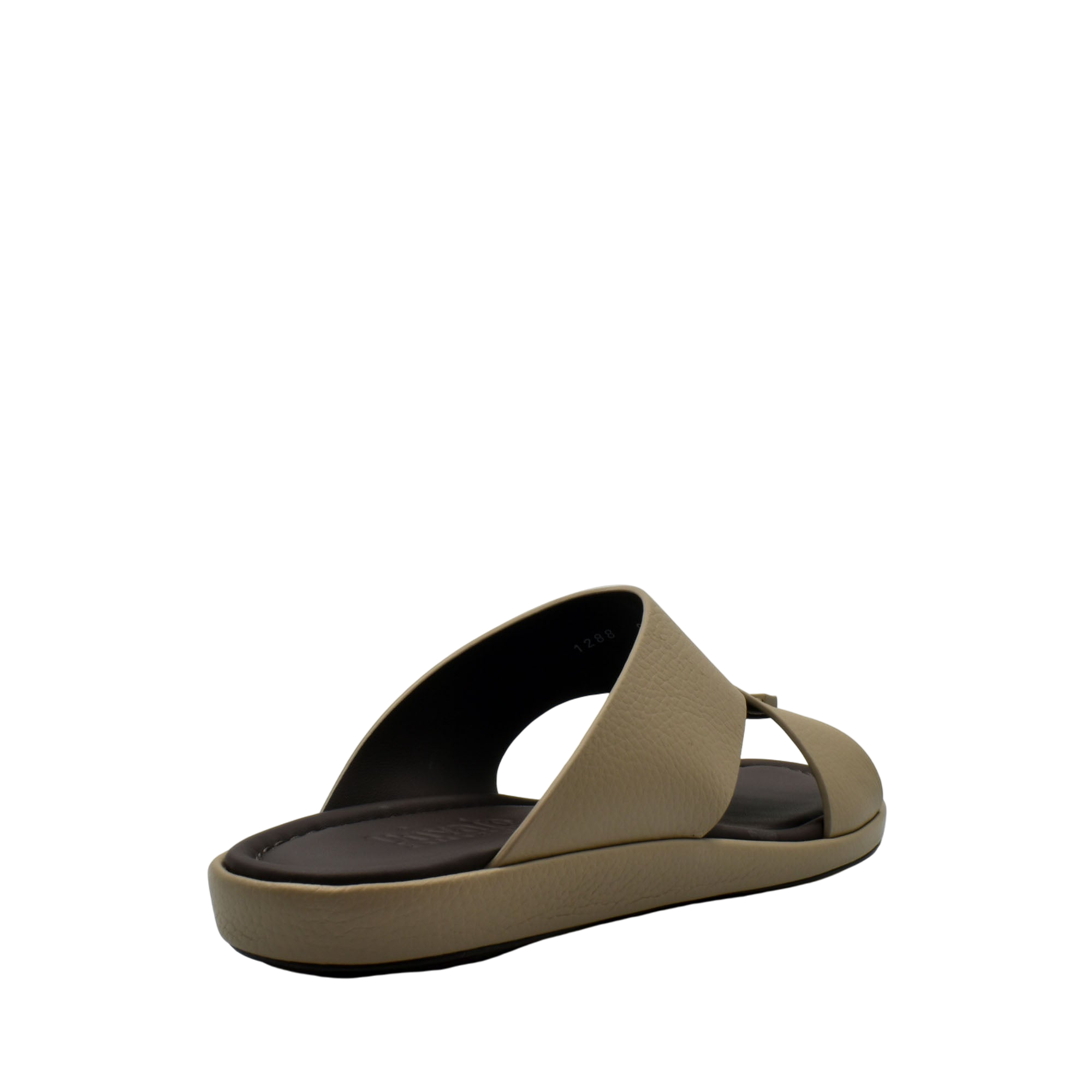 Taupe comfortable stylish slides with a cushioned sole and open toe design from Private Collection
