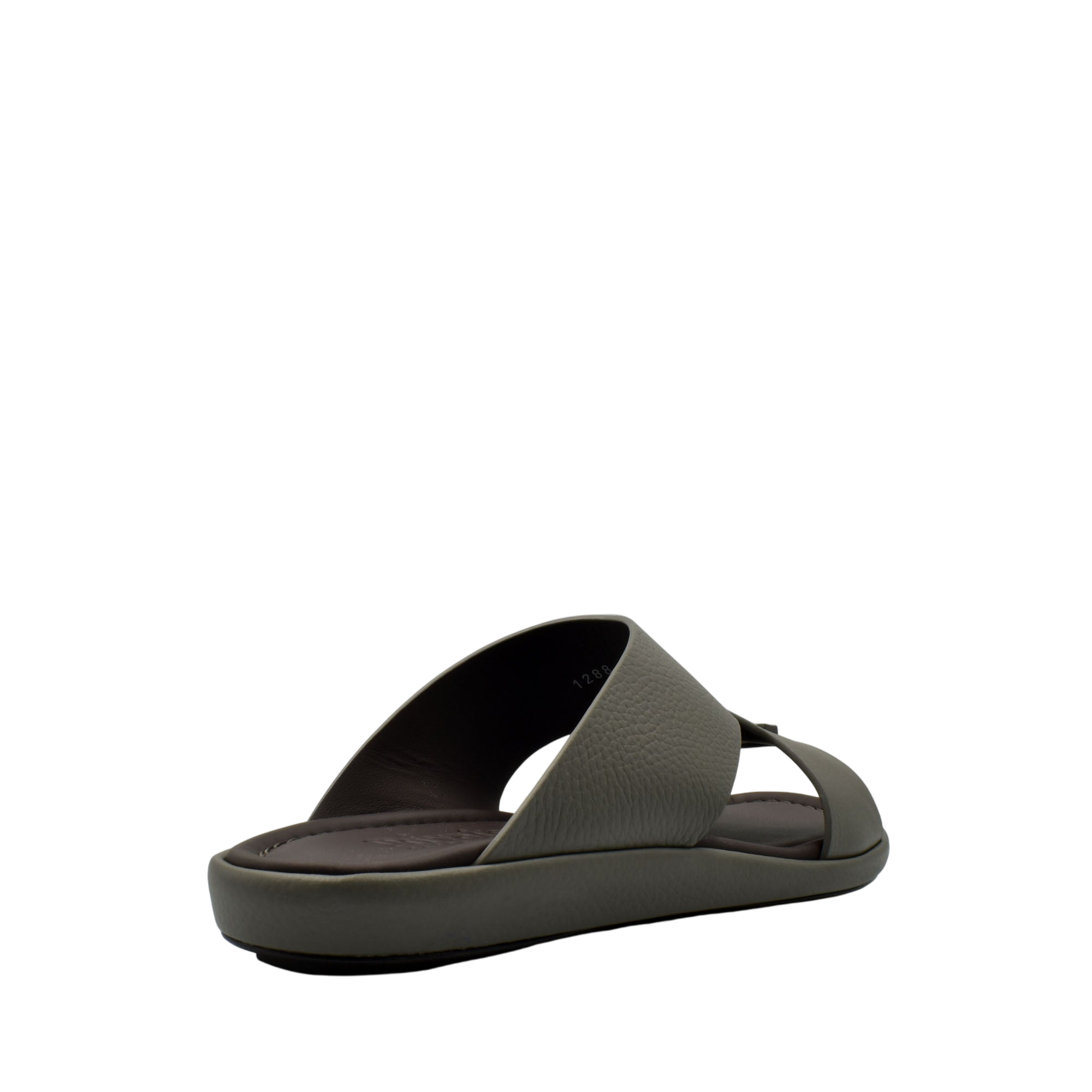 Comfortable stylish slides in dark gray with a cushioned sole from Private Collection