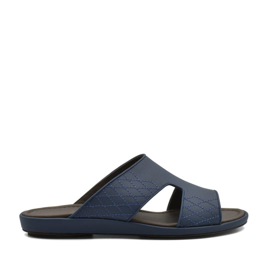 Blue luxury arca sandals with stitched detailing and open toe design for comfortable wear