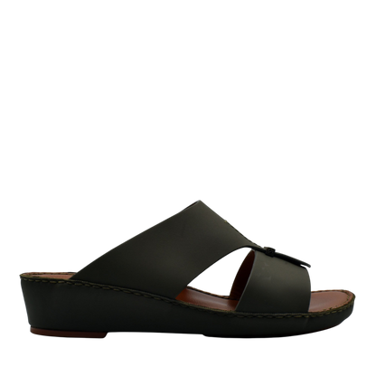 Private Collection black luxury comfort sandals with cushioned sole and open toe design