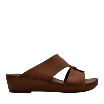 Private Collection brown luxury comfort sandals with cushioned sole and open toe design
