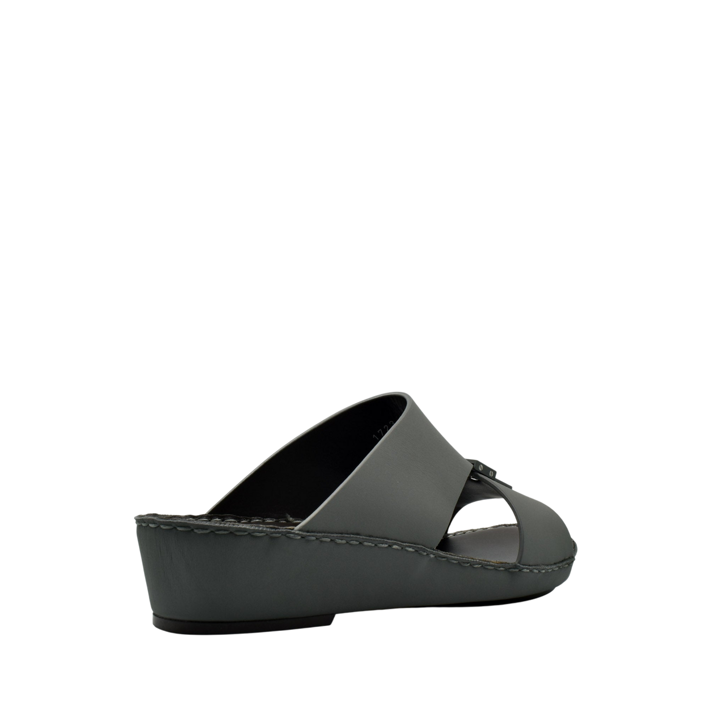 Black wedge slides from Private Collection featuring comfortable sole Esagono Gomato shoes
