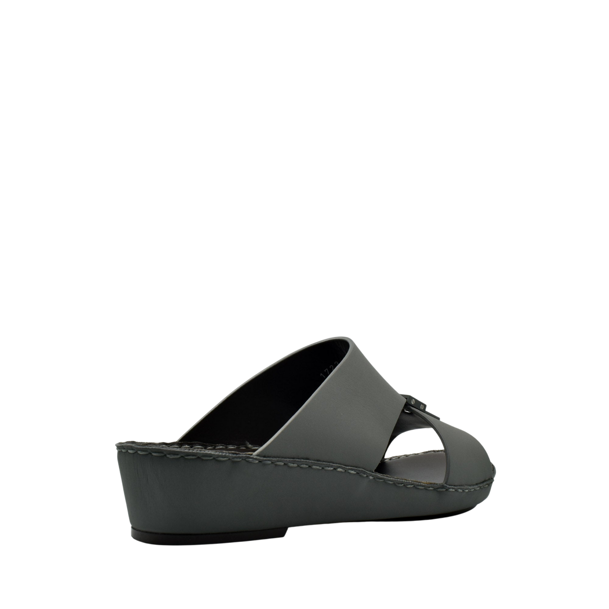 Black wedge slides from Private Collection featuring comfortable sole Esagono Gomato shoes