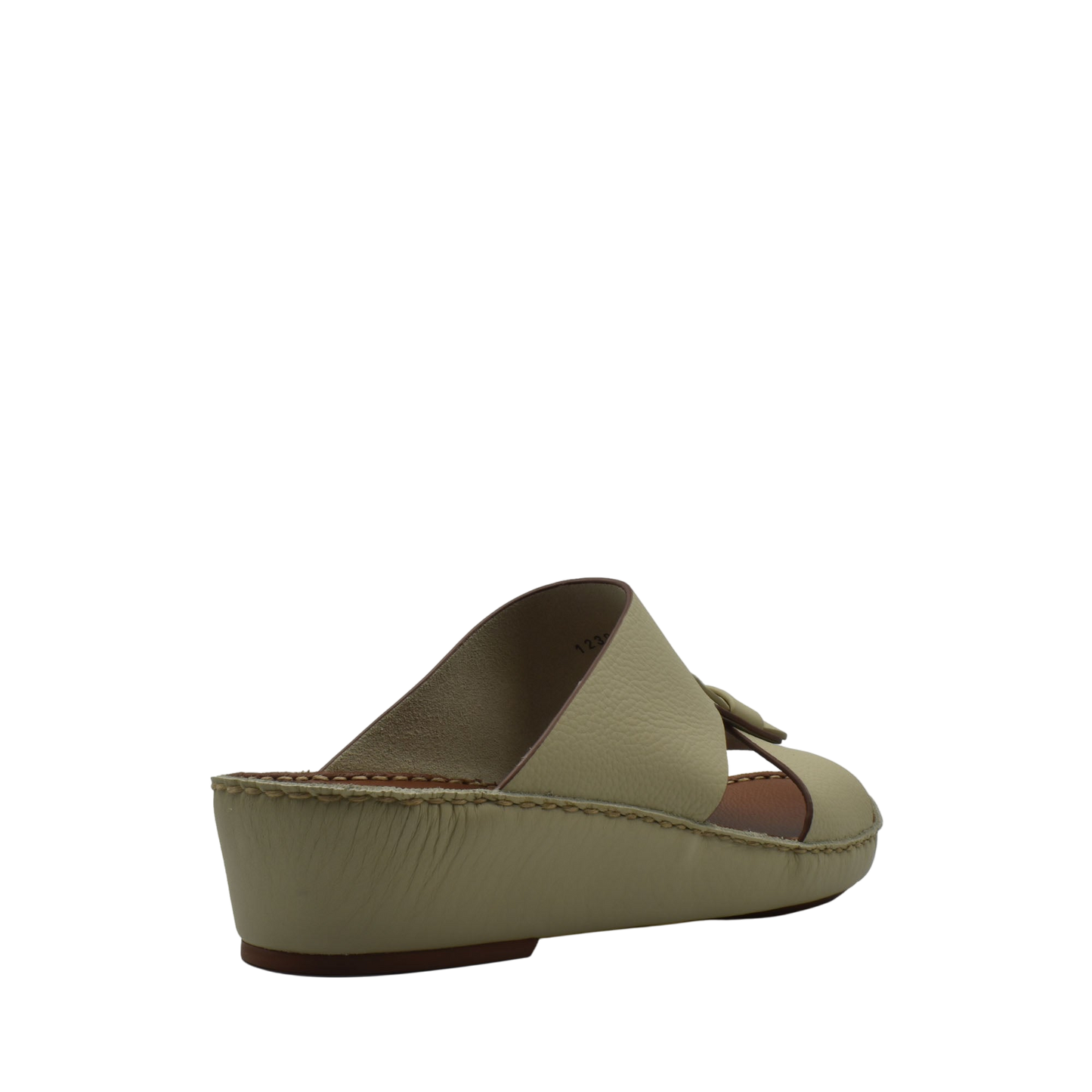 Beige Fissare Granulato sandals with wedge heel and open toe design from Private Collection