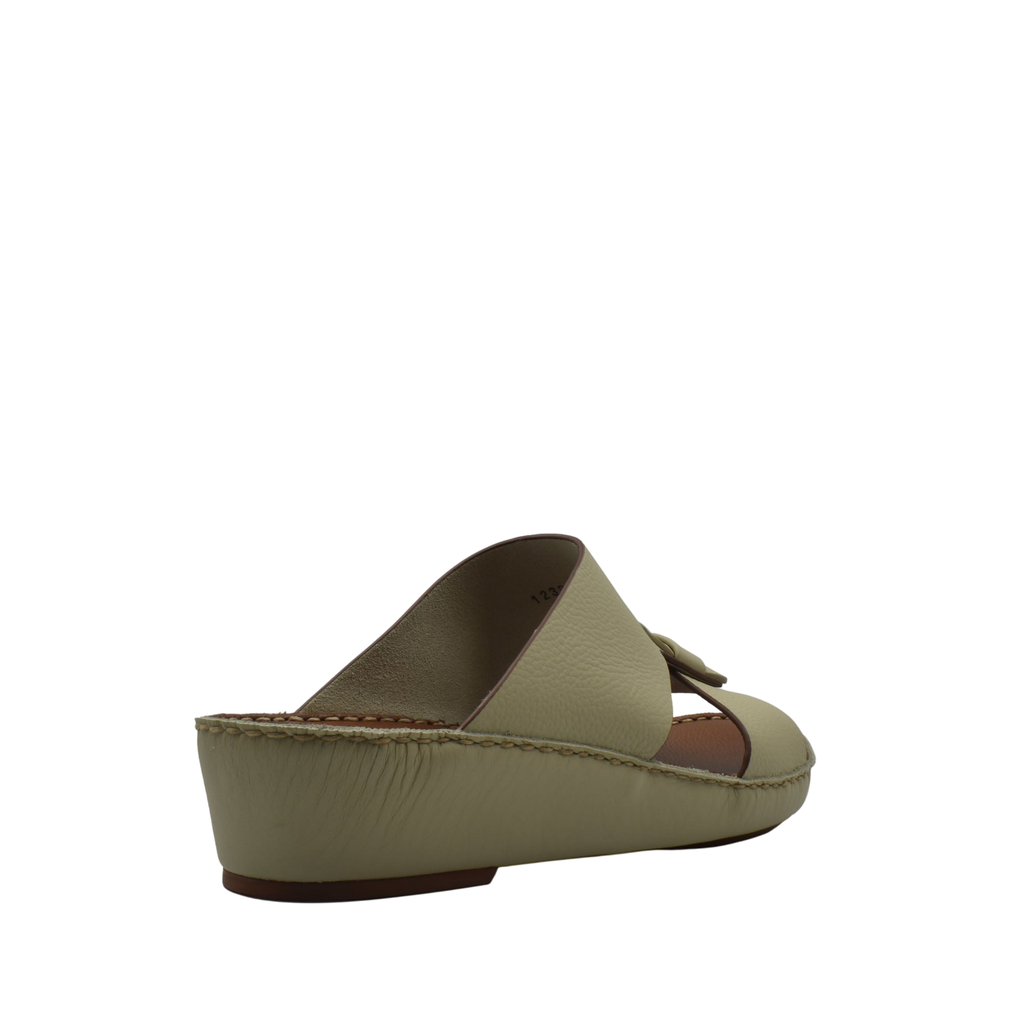 Beige Fissare Granulato sandals with wedge heel and open toe design from Private Collection