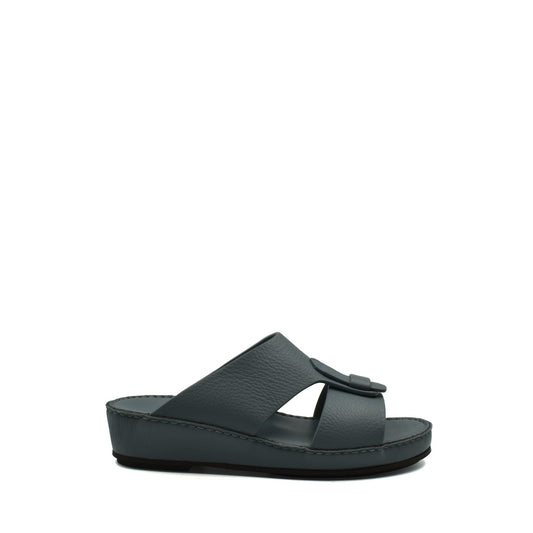 Black high-quality kids sandals with adjustable straps and cushioned sole for comfort
