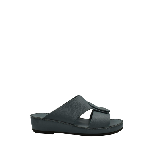 Black high-quality kids sandals with adjustable straps and cushioned sole for comfort