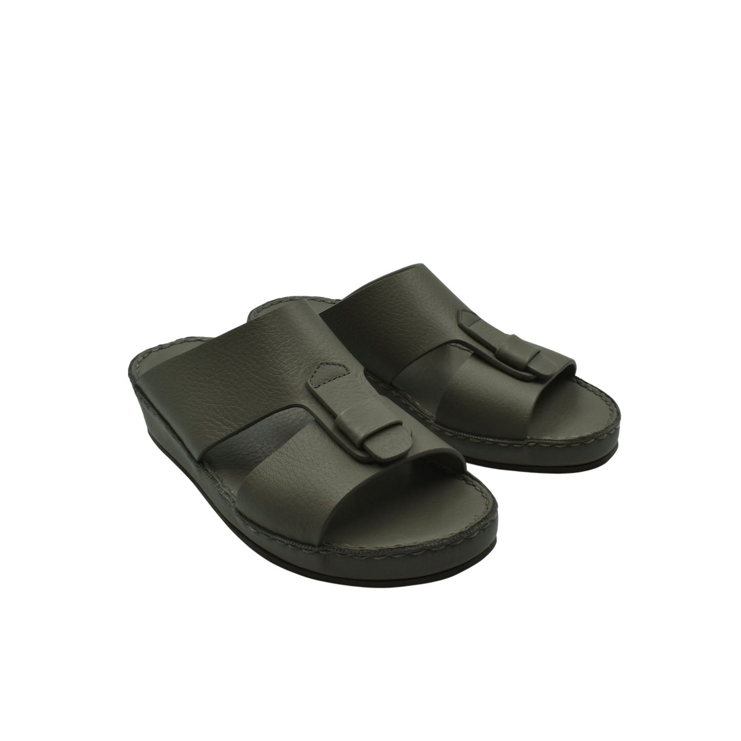 High-quality kids sandals in dark green with adjustable straps and comfortable cushioned sole