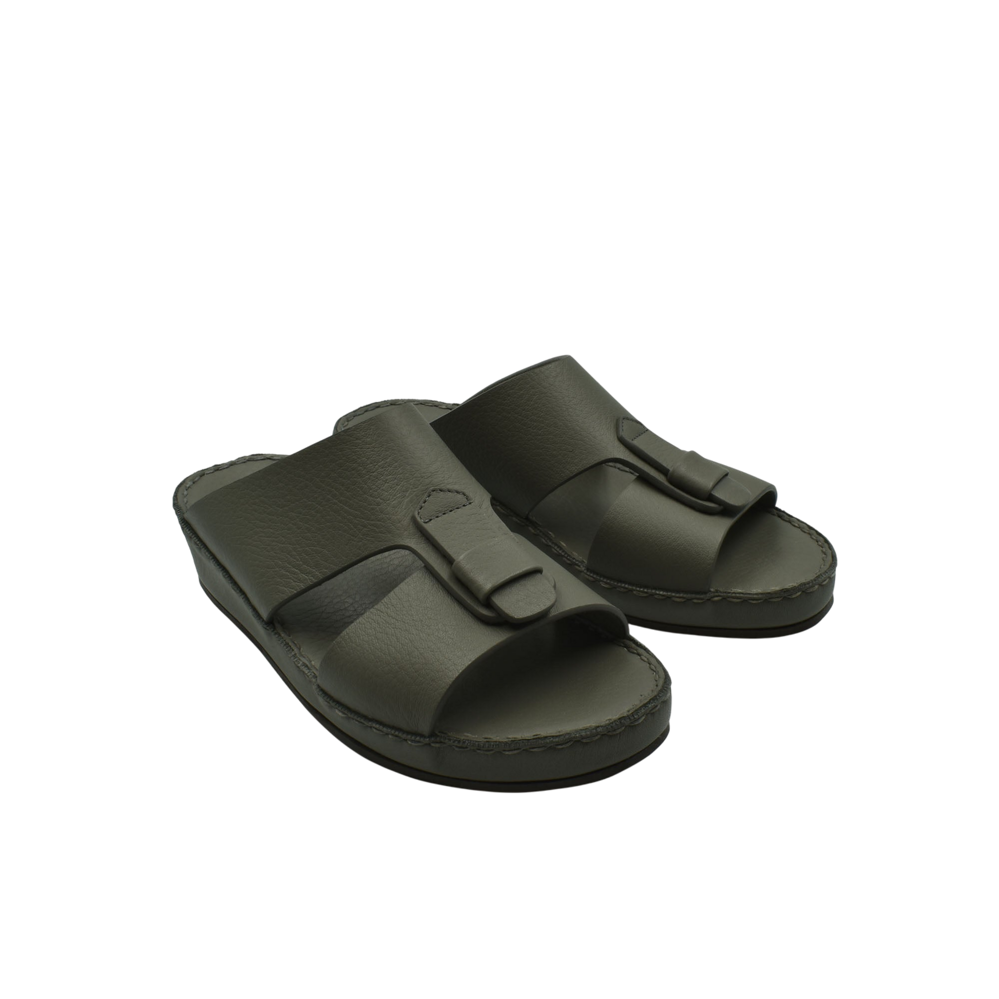 High-quality kids sandals in dark green with adjustable straps and comfortable cushioned sole