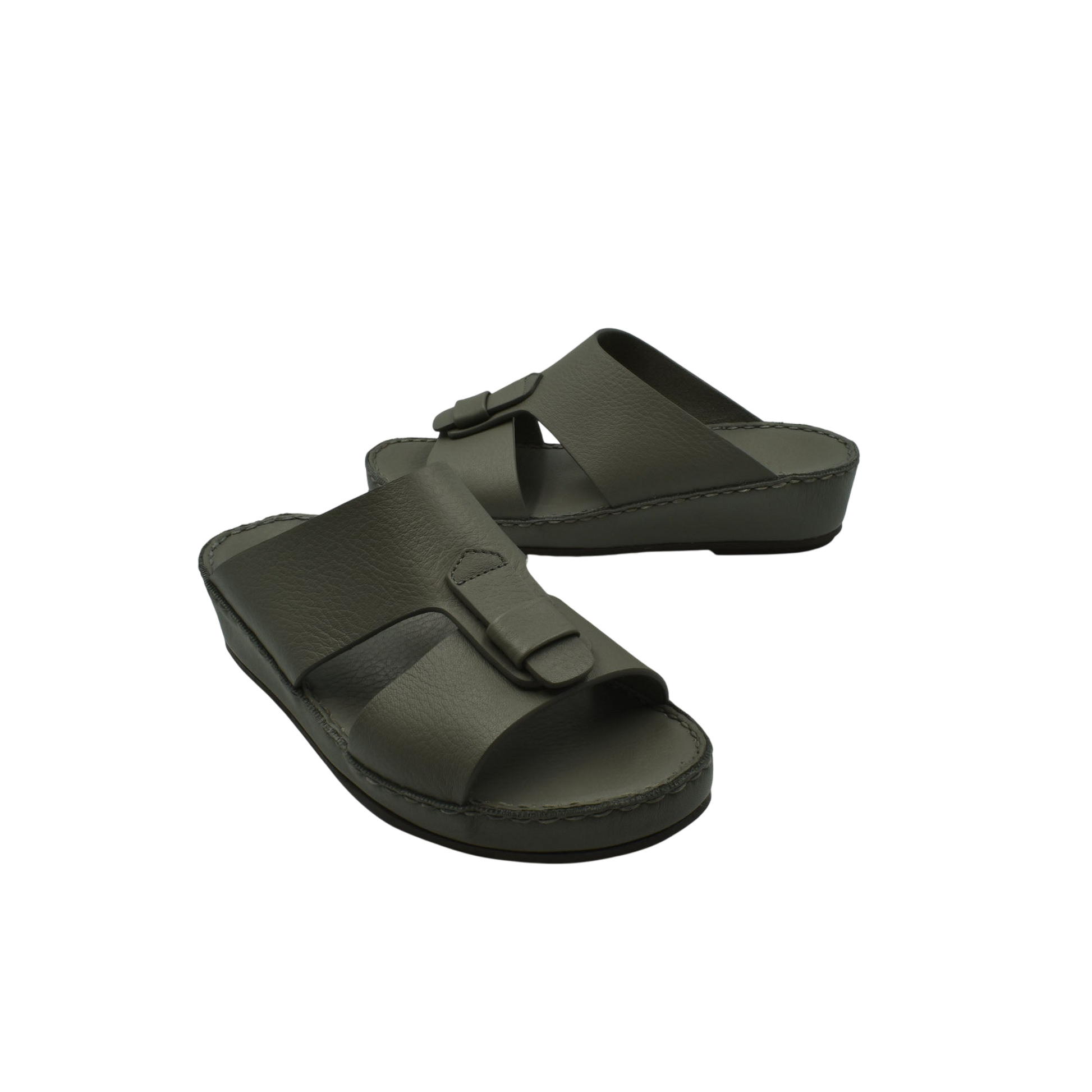 High-quality kids sandals in dark gray with adjustable straps and cushioned sole for comfort